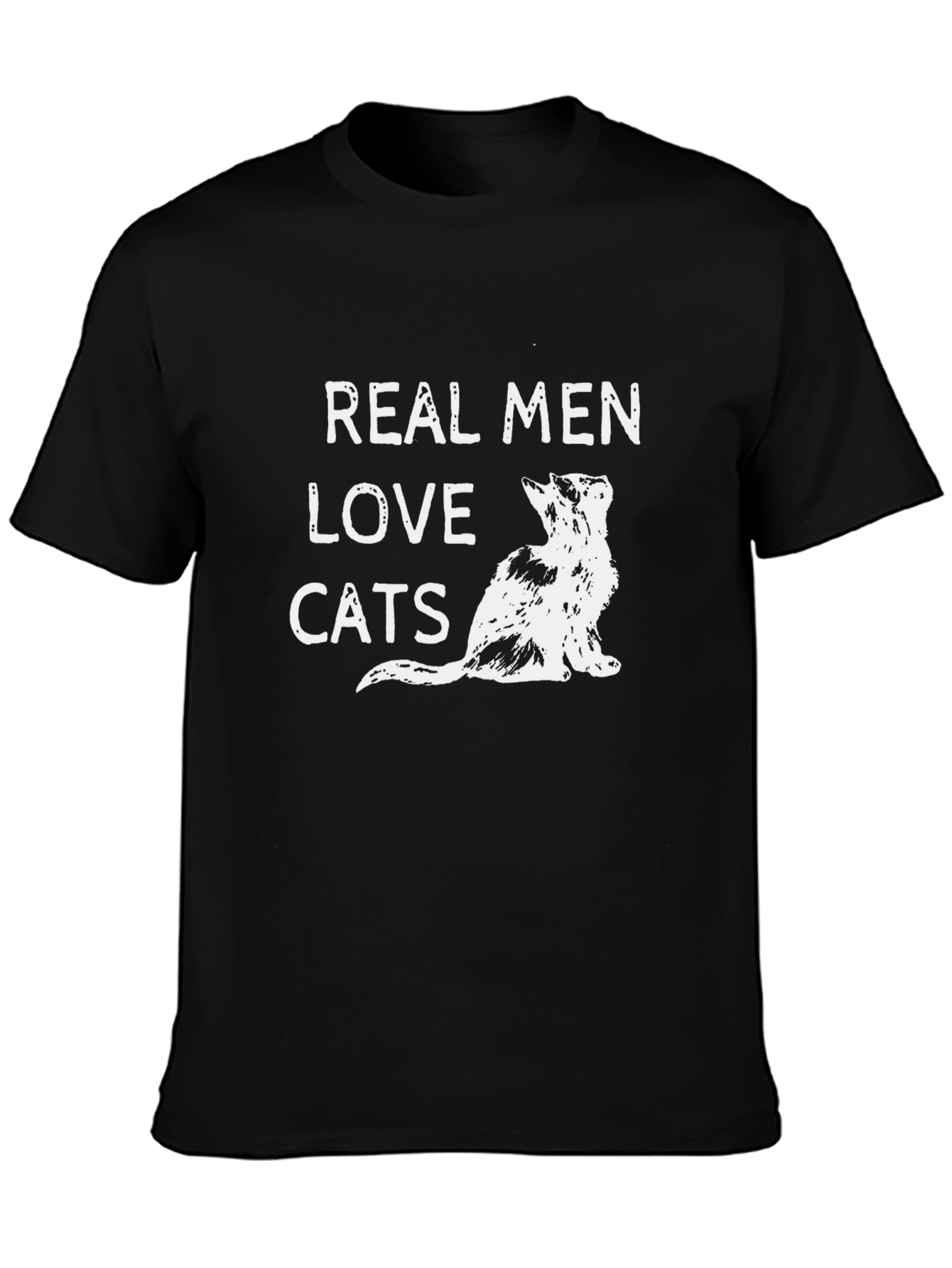 Real Men Love Cats Graphic T-Shirt