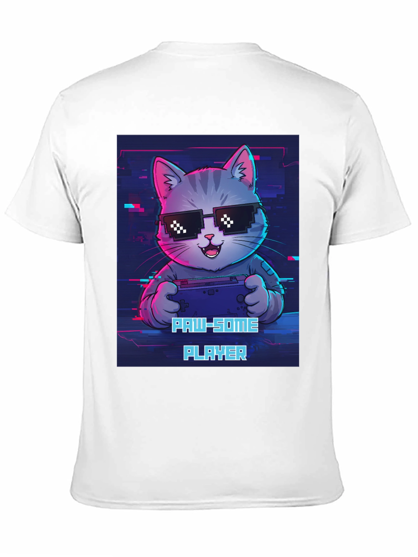 Gaming Cat Graphic Tee - Paw-some Player T-shirt