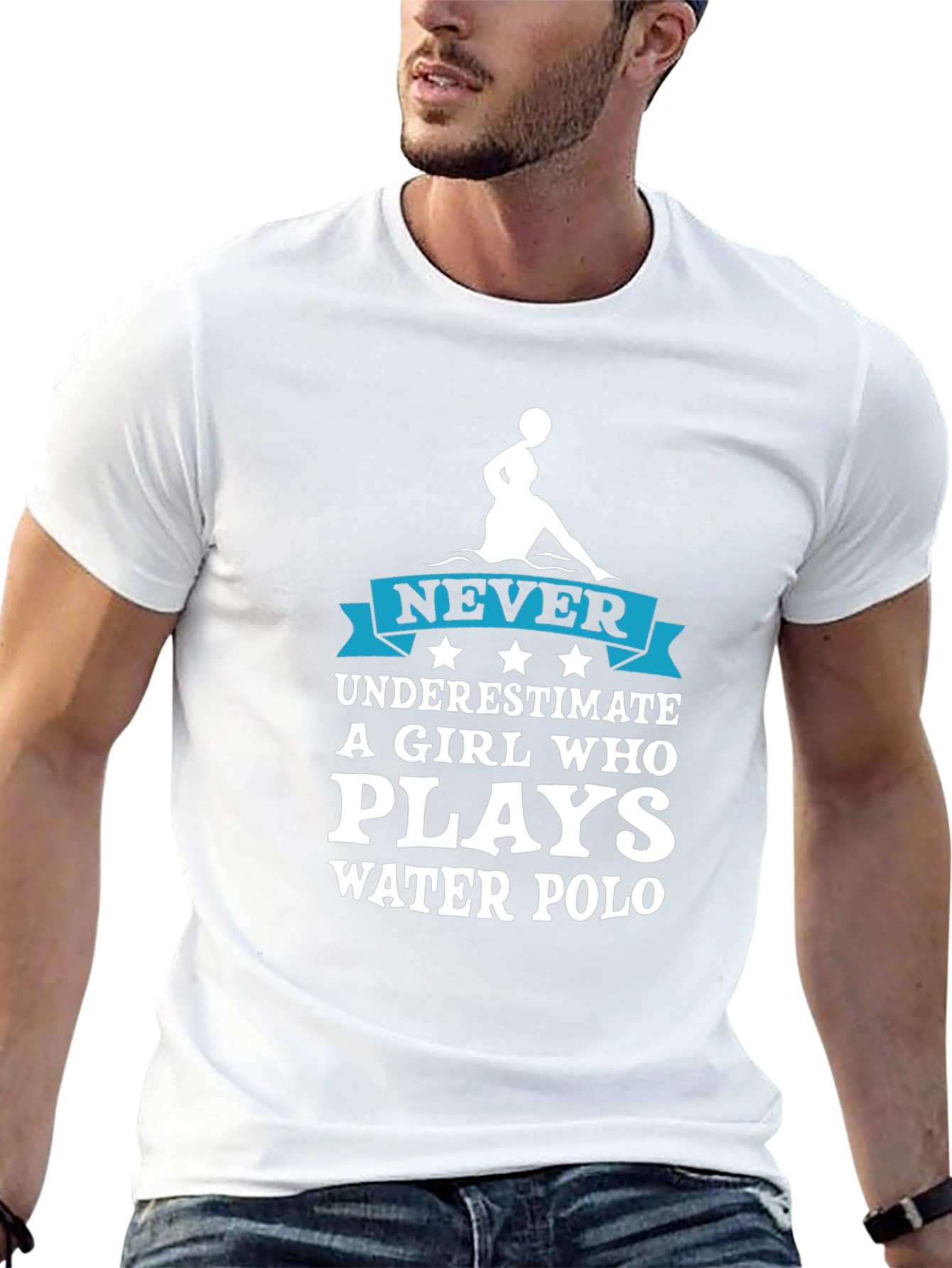 Never Underestimate Water Polo Girl T-Shirt