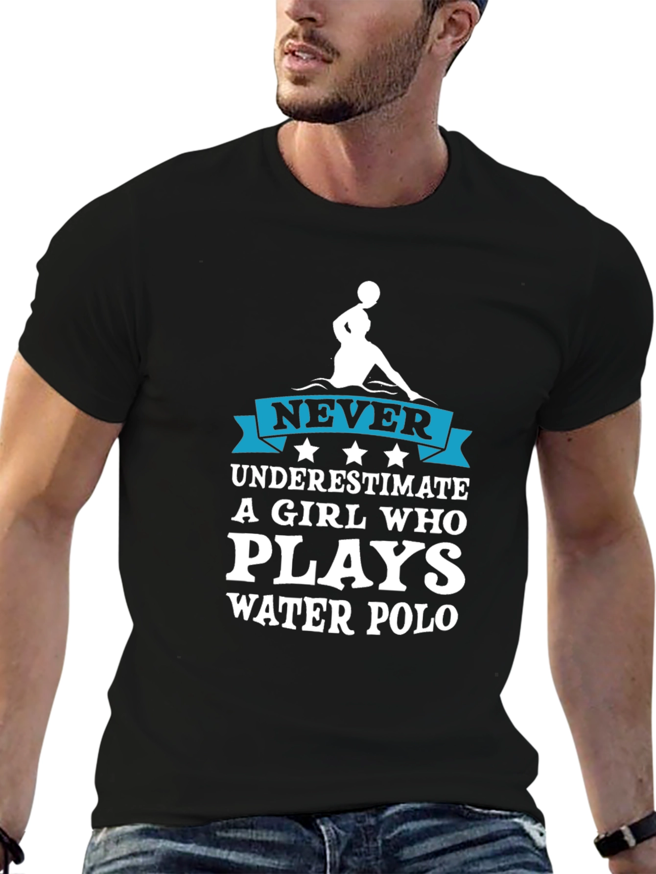 Never Underestimate Water Polo Girl T-Shirt