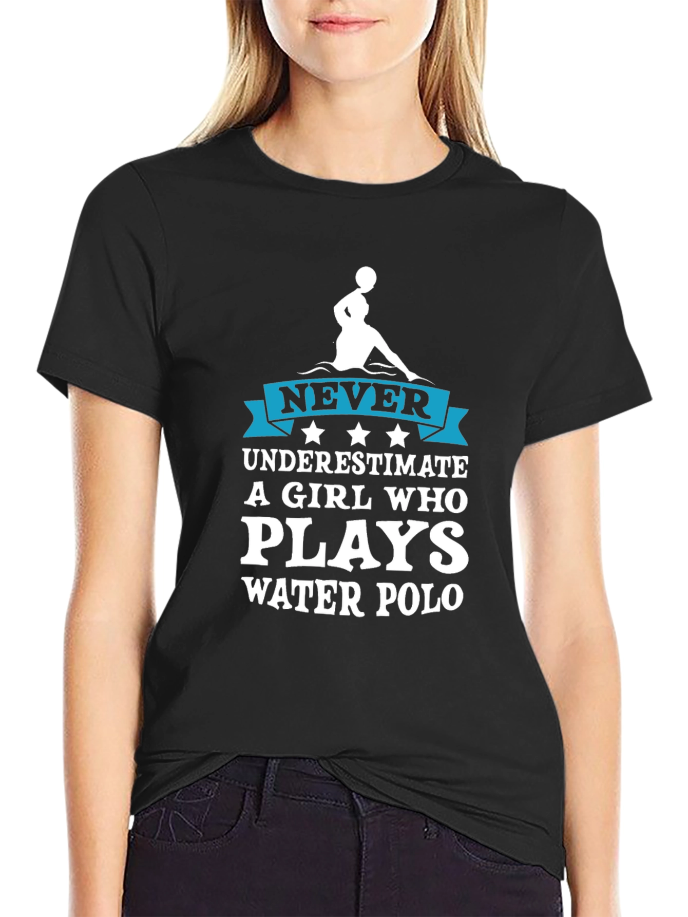Never Underestimate Water Polo Girl T-Shirt