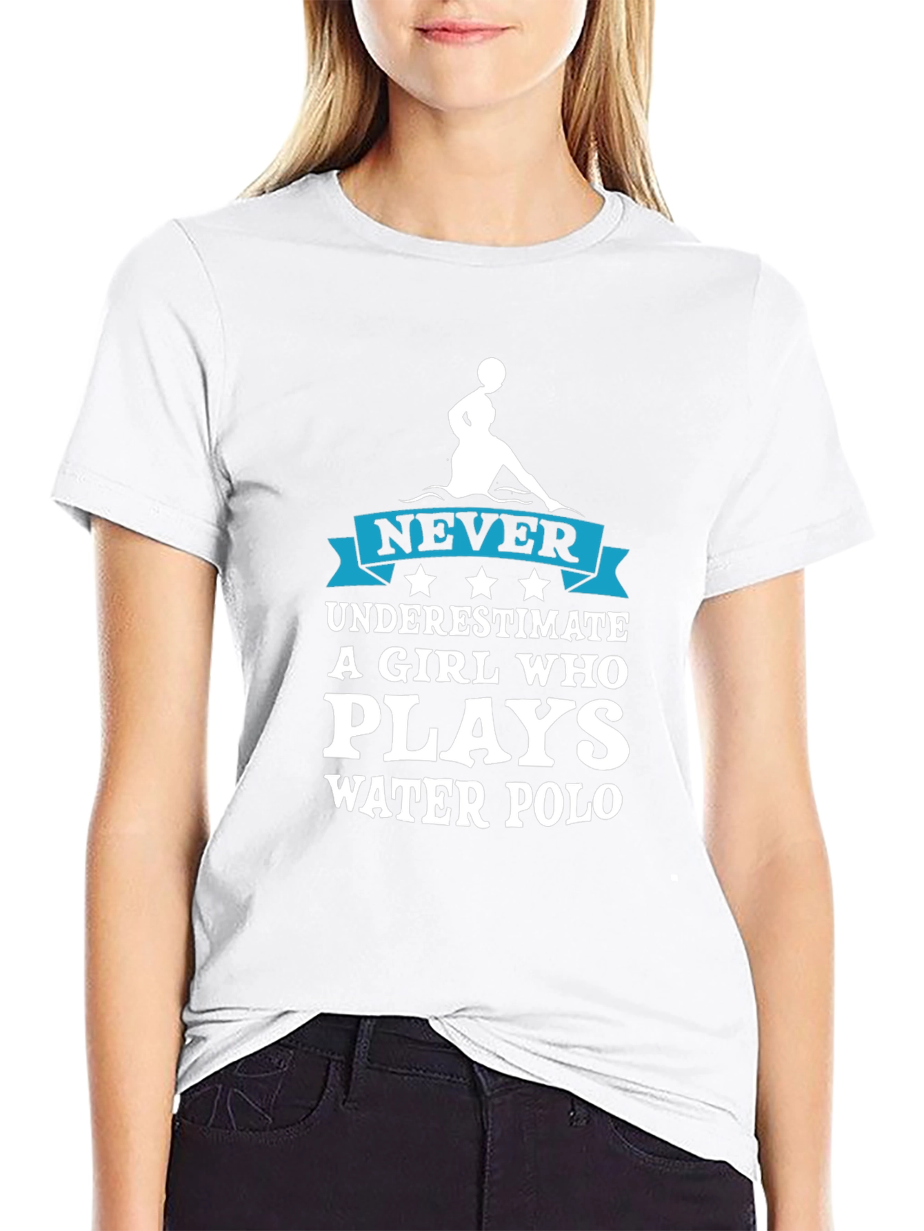 Never Underestimate Water Polo Girl T-Shirt