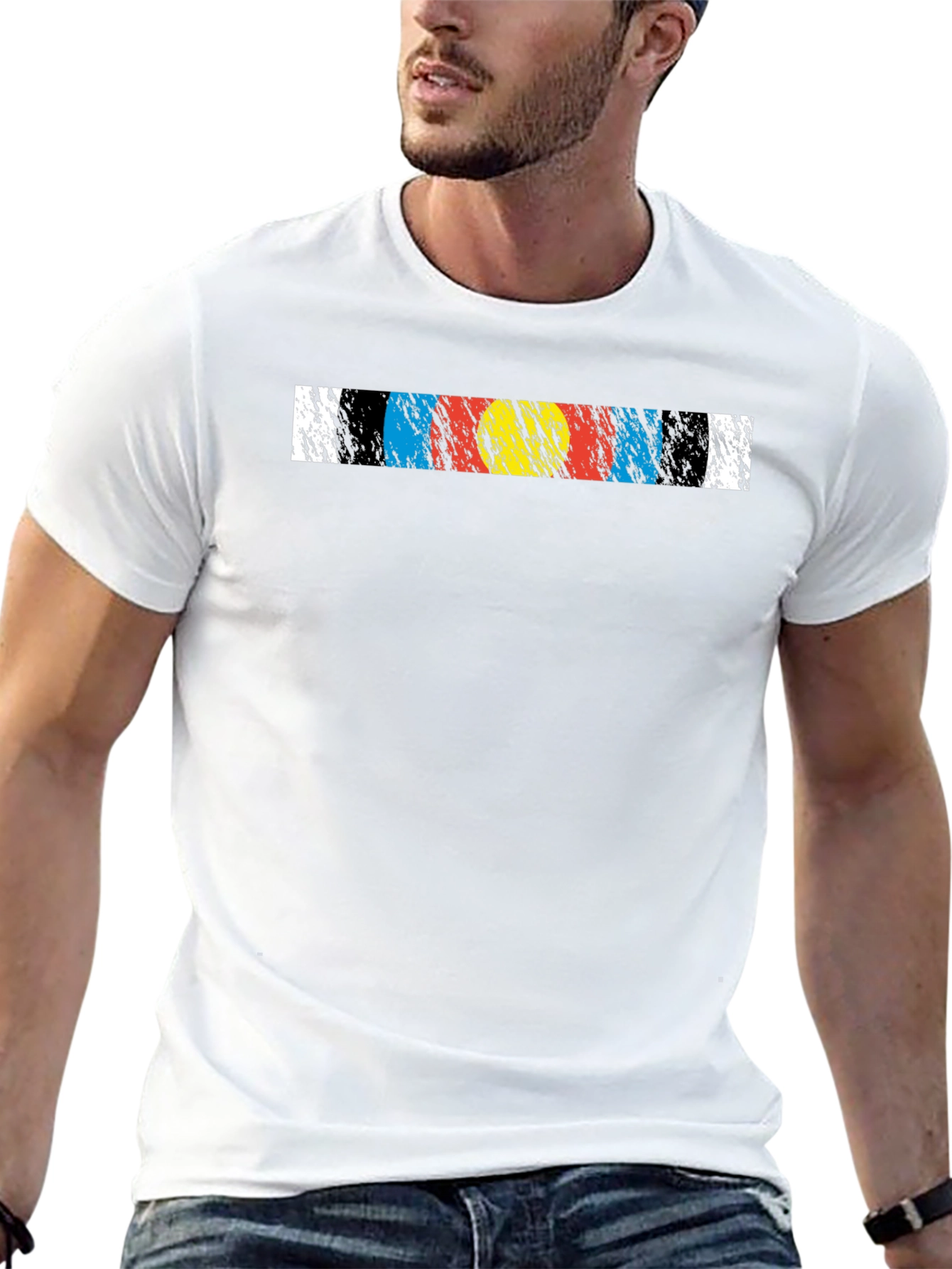 Retro Target Graphic Tee - Archery Design