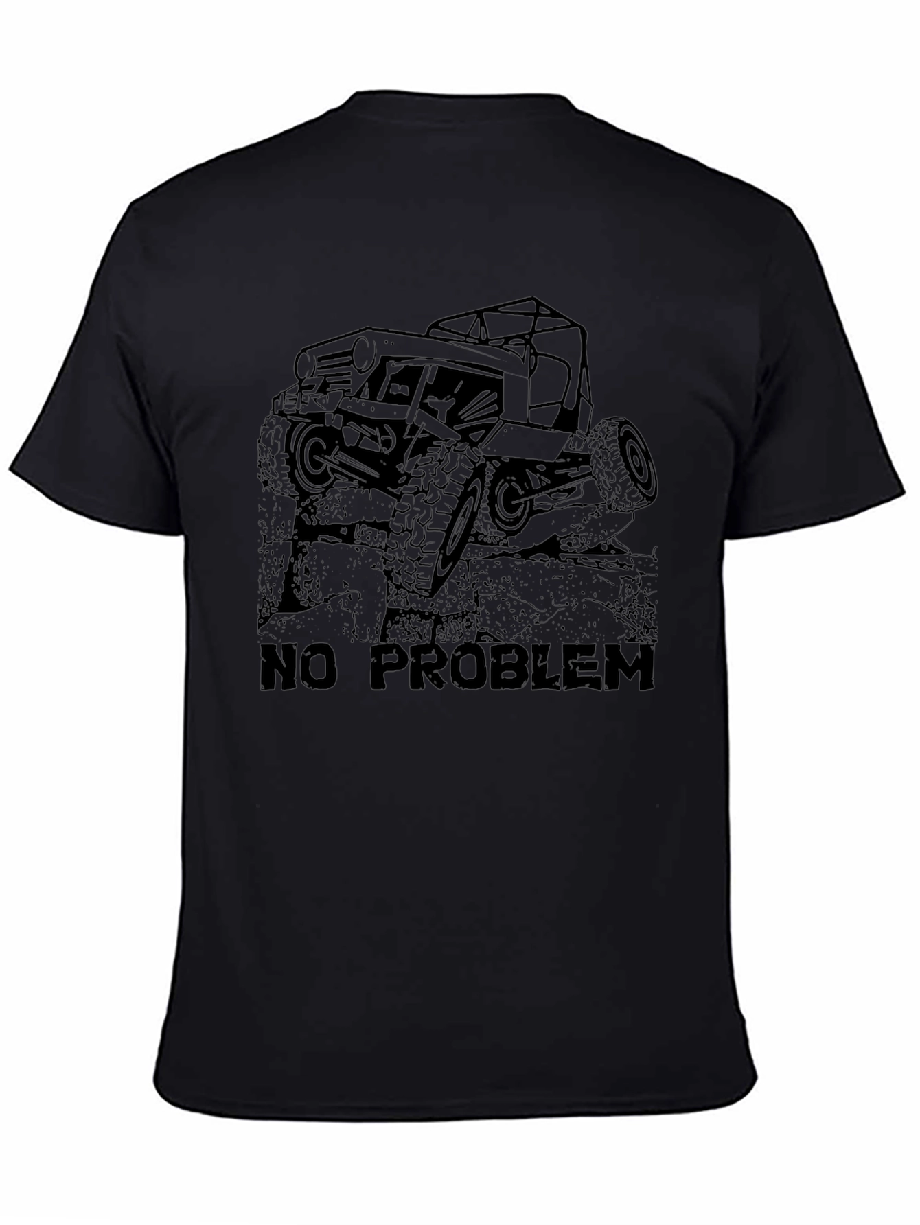 No Problem Off-Road Jeep T-Shirt - Black