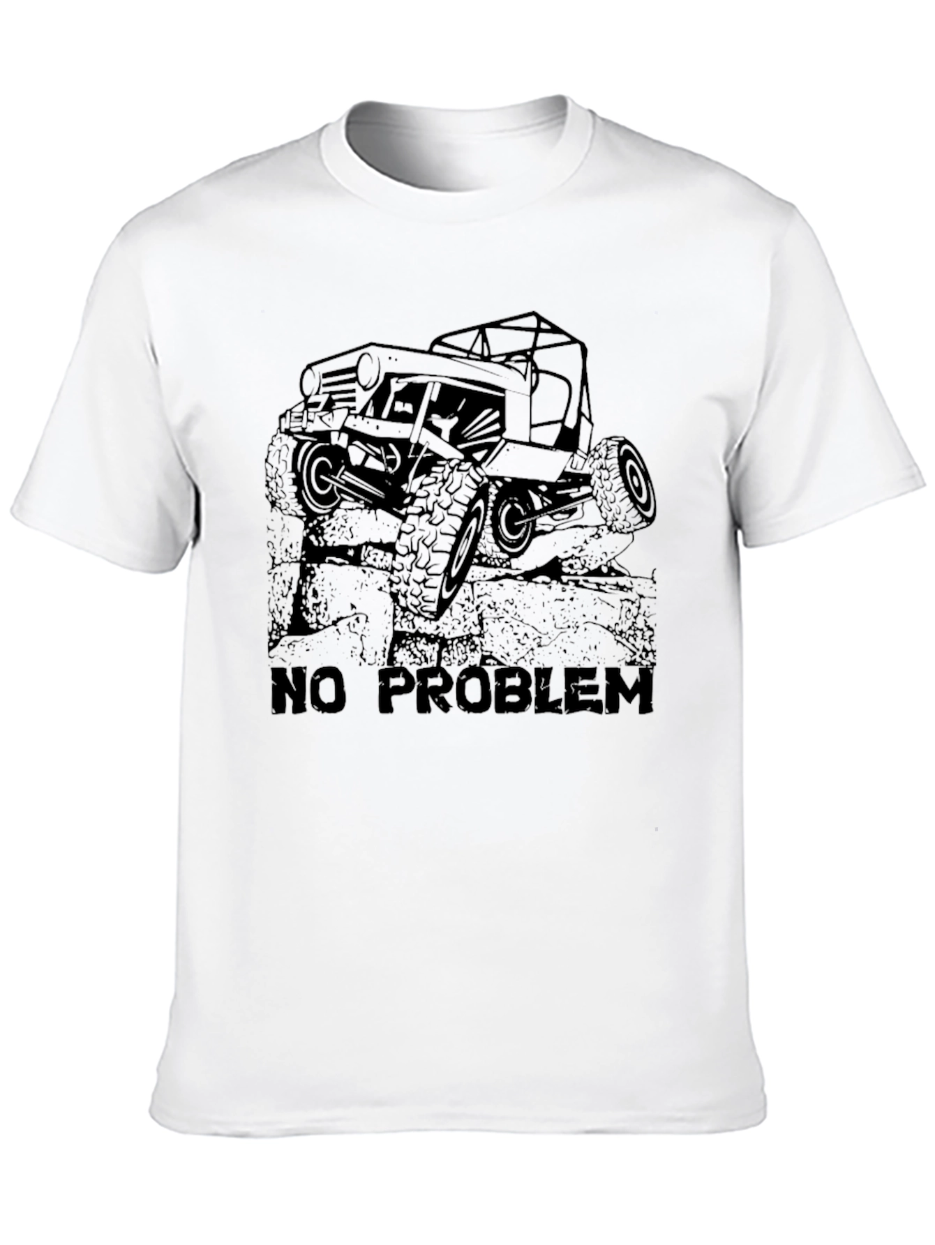 No Problem Off-Road Jeep T-Shirt - Black