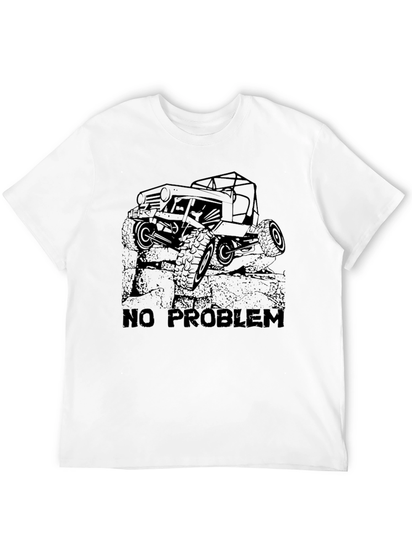 No Problem Off-Road Jeep T-Shirt - Black