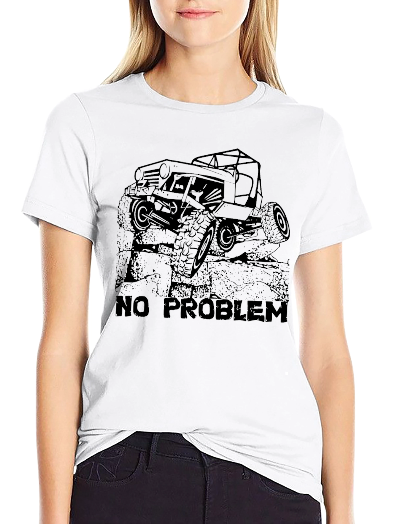 No Problem Off-Road Jeep T-Shirt - Black