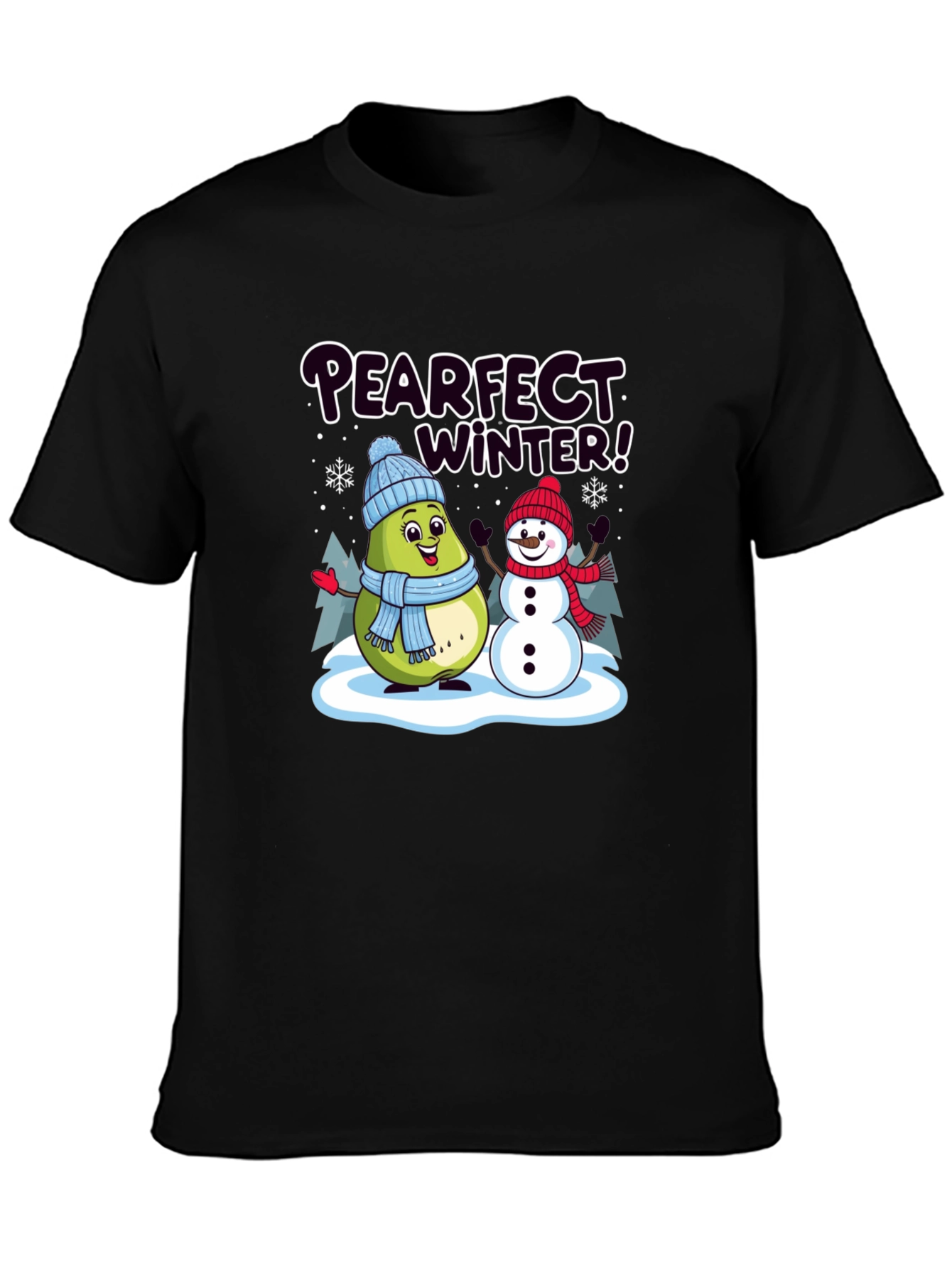 Pearfect Winter Graphic T-Shirt