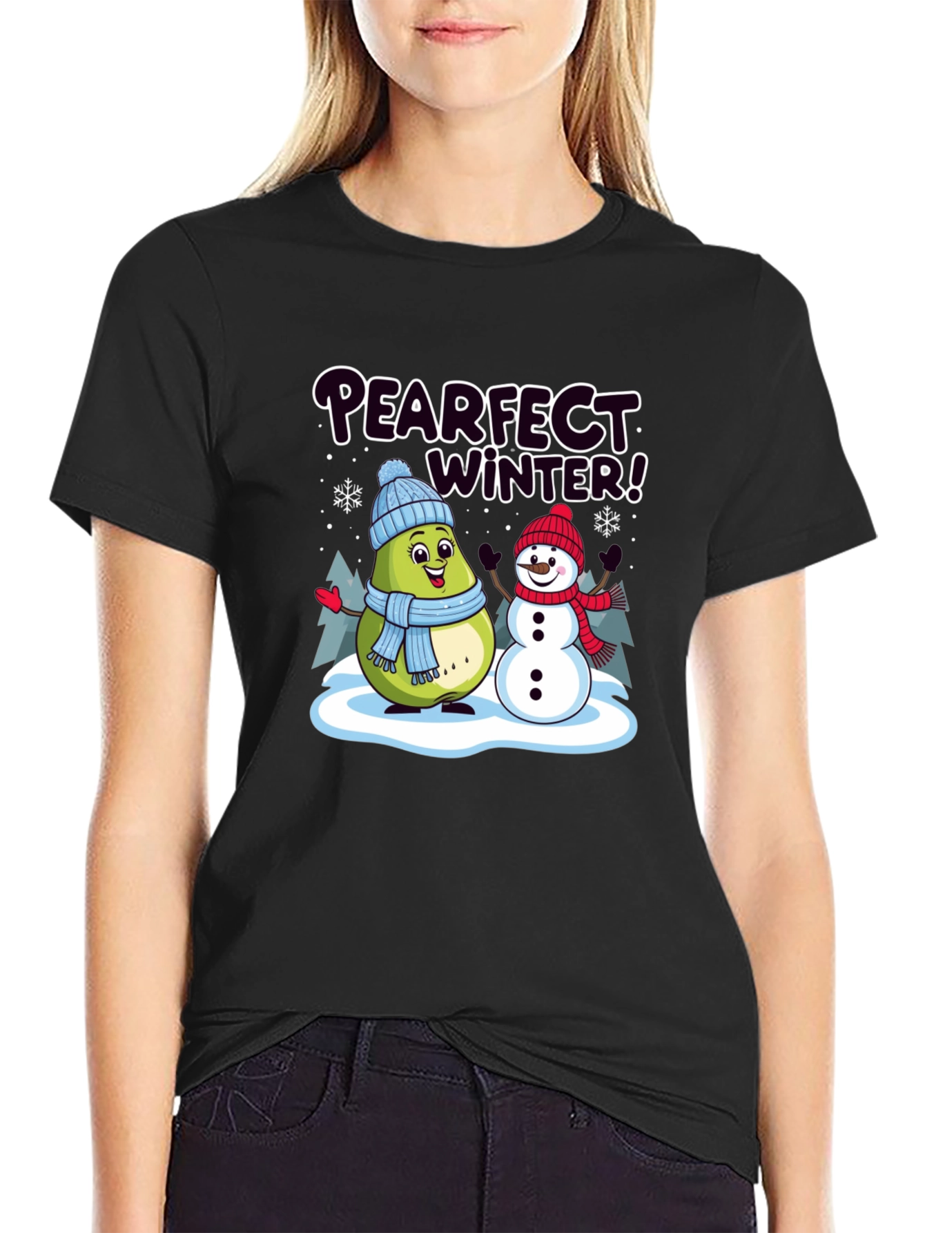Pearfect Winter Graphic T-Shirt