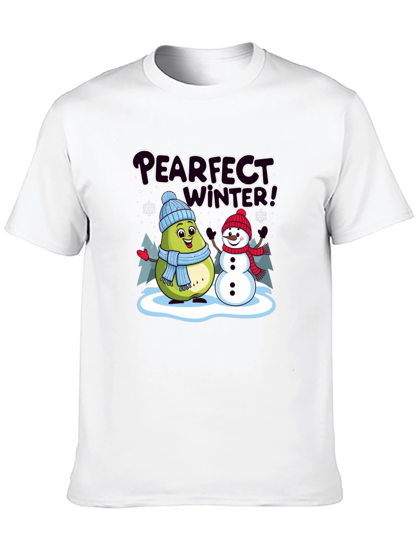 Pearfect Winter Graphic T-Shirt