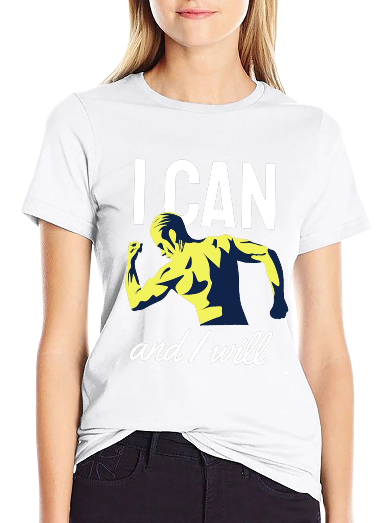 I CAN and I WILL Motivational Gym T-Shirt