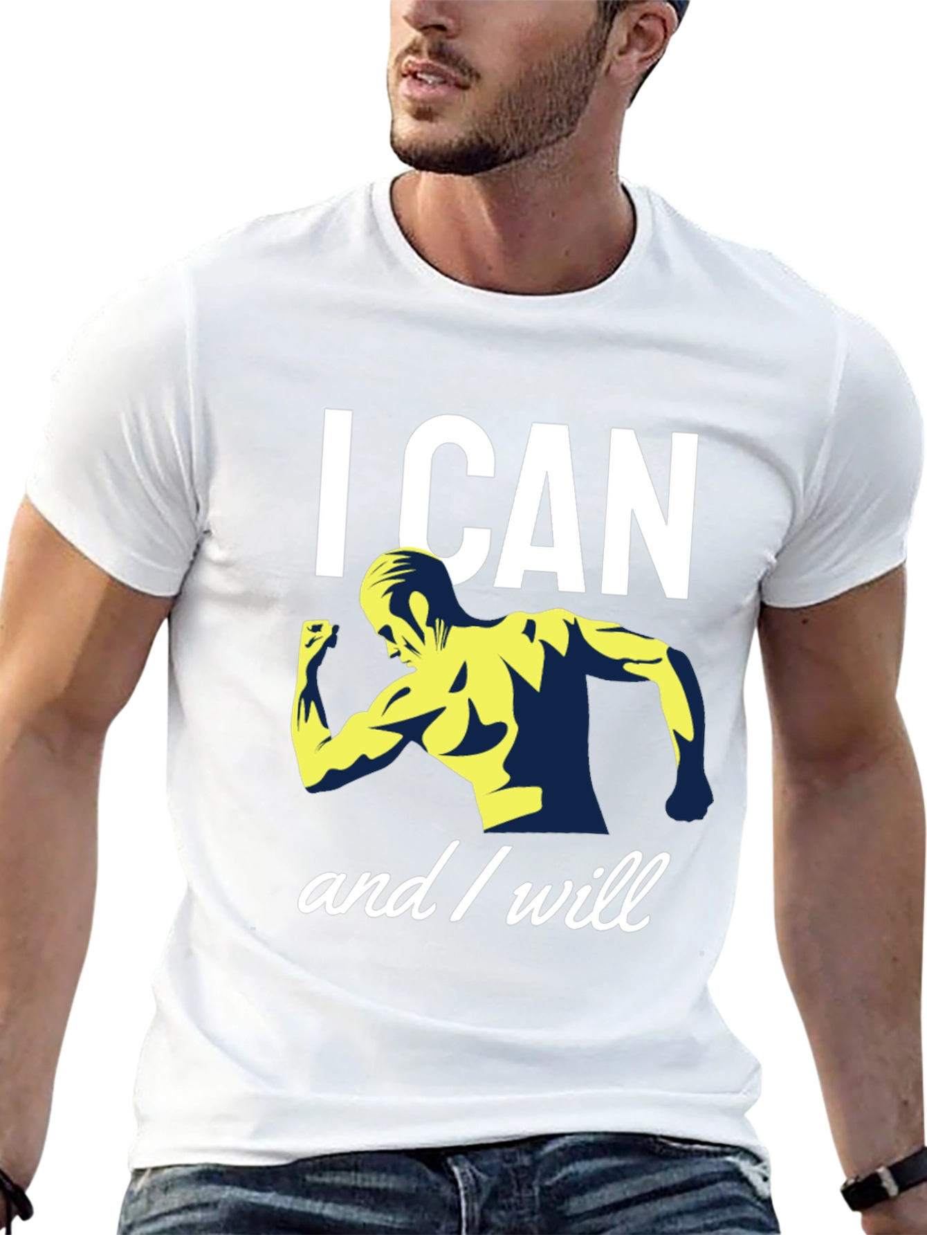 I CAN and I WILL Motivational Gym T-Shirt