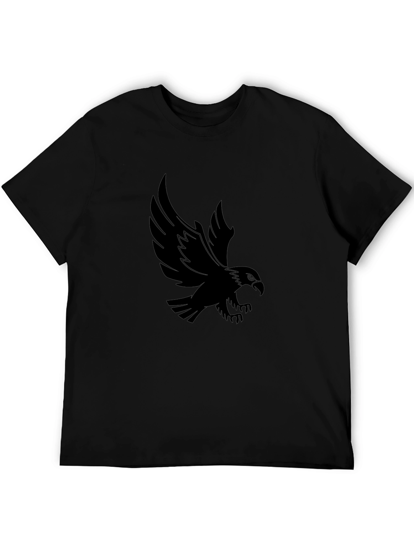 Black Eagle Graphic Tee - Mens Cool Casual Shirt