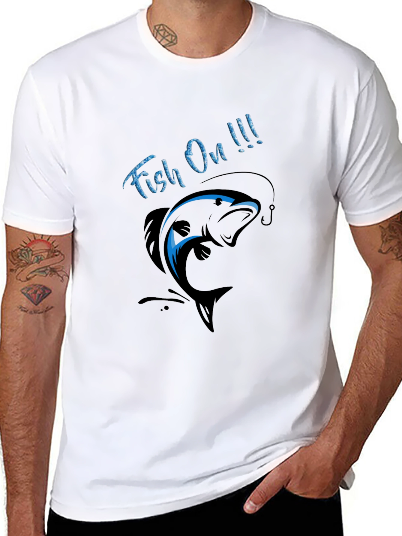 Fishing T-Shirt: Fish On Graphic Tee