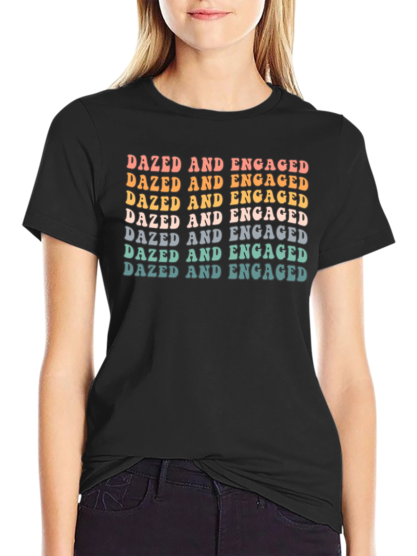 Dazed and Engaged Graphic Tee - Retro Style