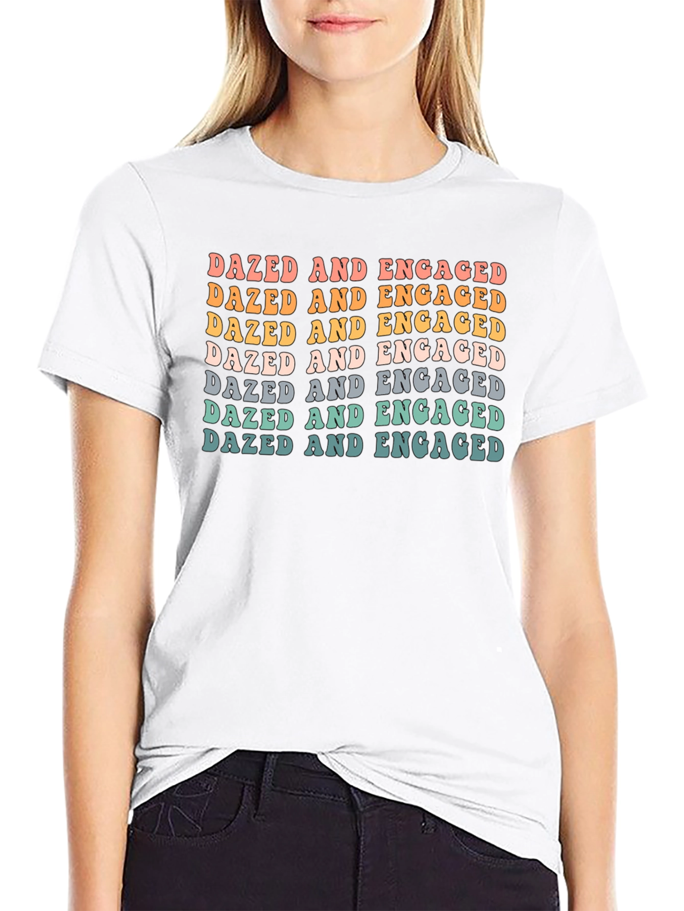 Dazed and Engaged Graphic Tee - Retro Style