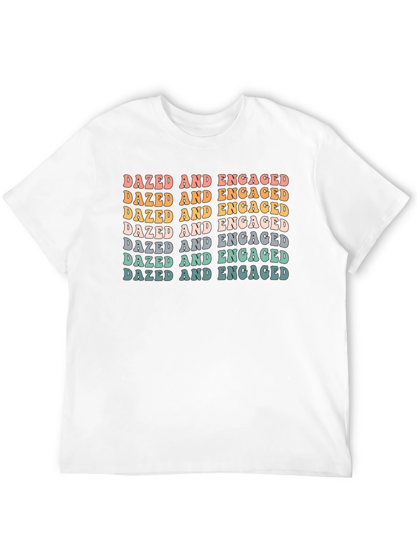 Dazed and Engaged Graphic Tee - Retro Style