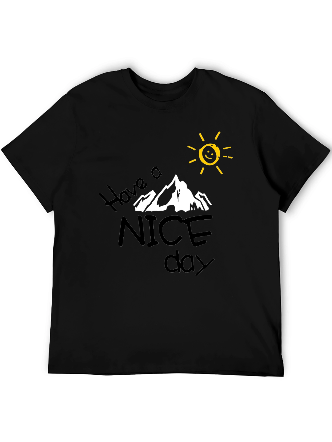 Have A Nice Day Graphic Tee - Black