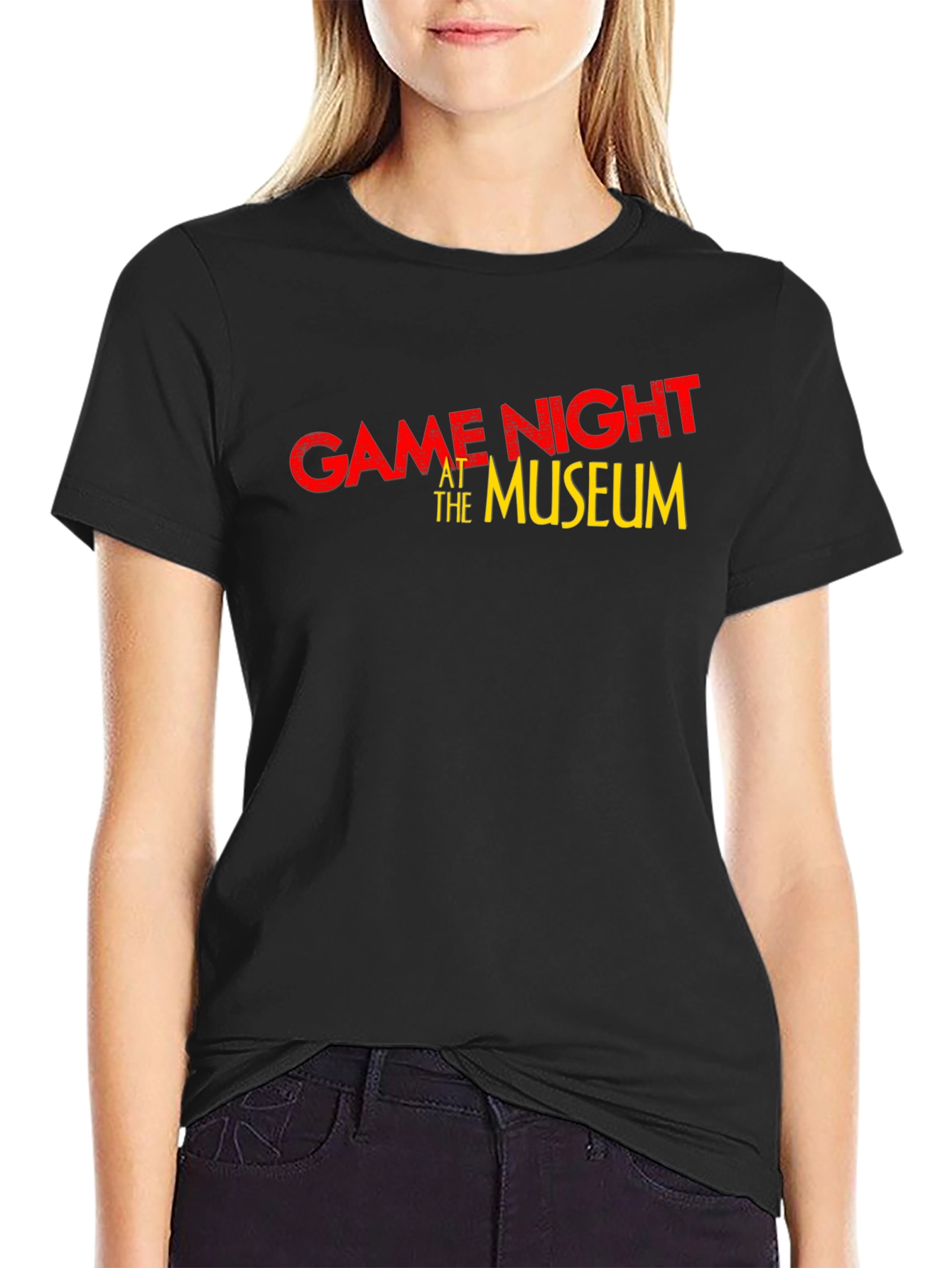 Game Night at the Museum Black T-Shirt