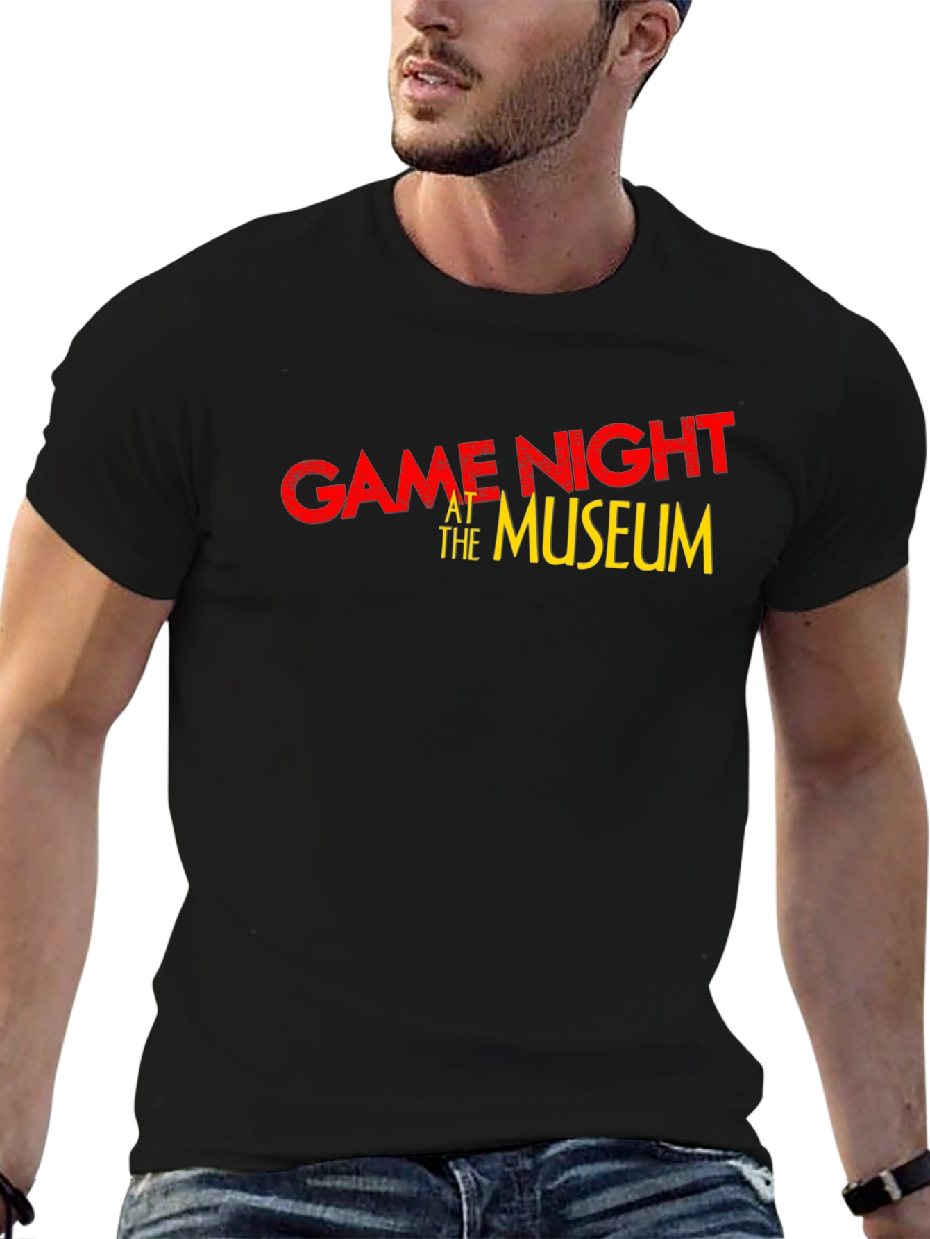 Game Night at the Museum Black T-Shirt