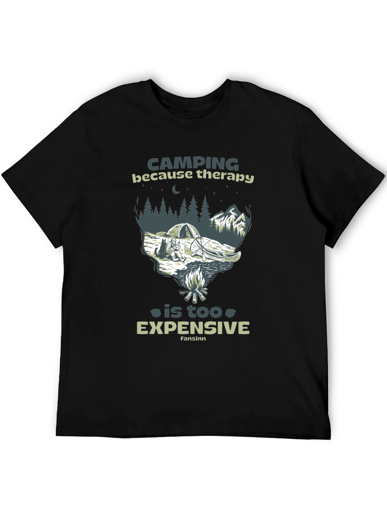 Camping Therapy Graphic T-Shirt