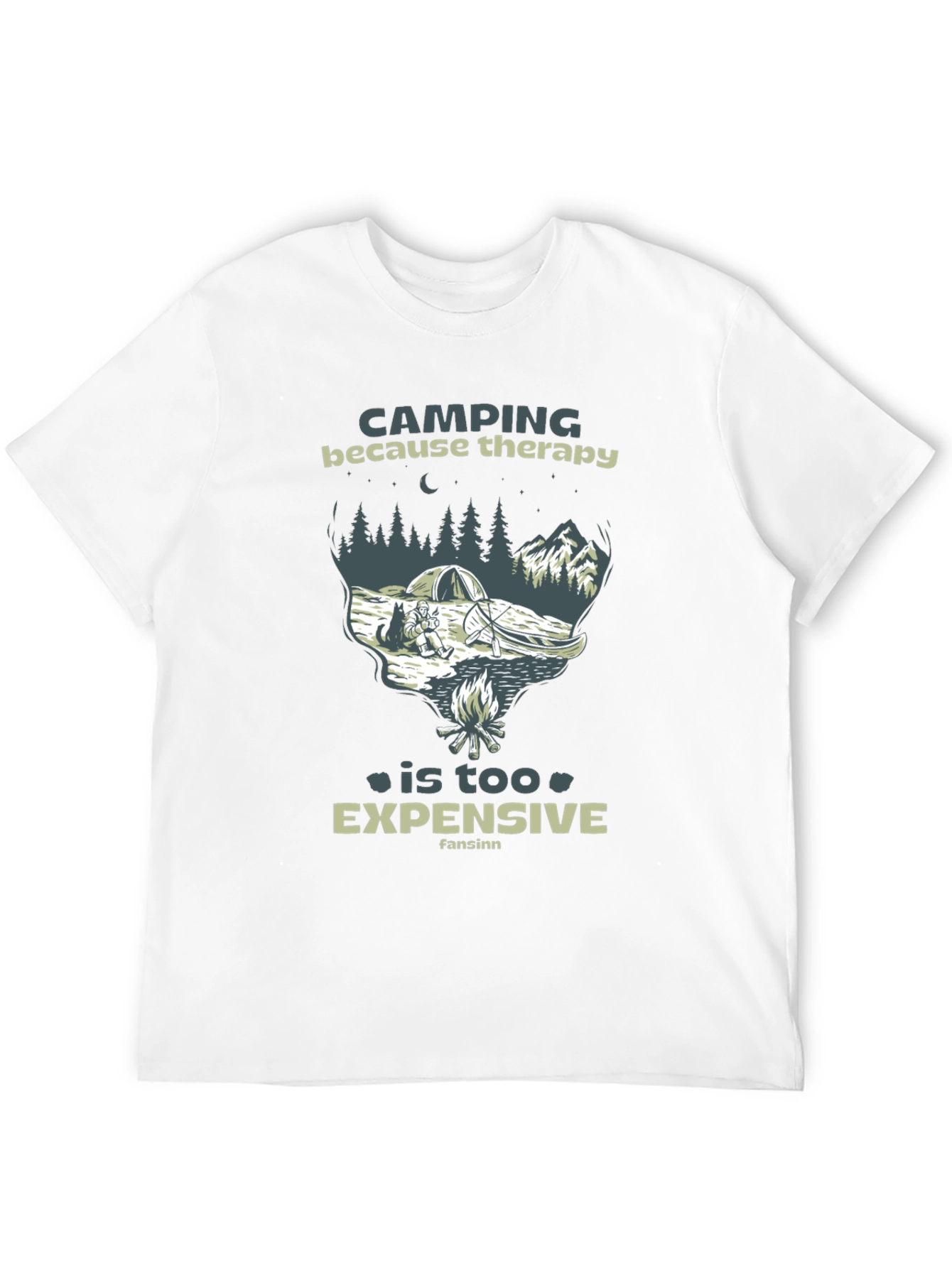 Camping Therapy Graphic T-Shirt