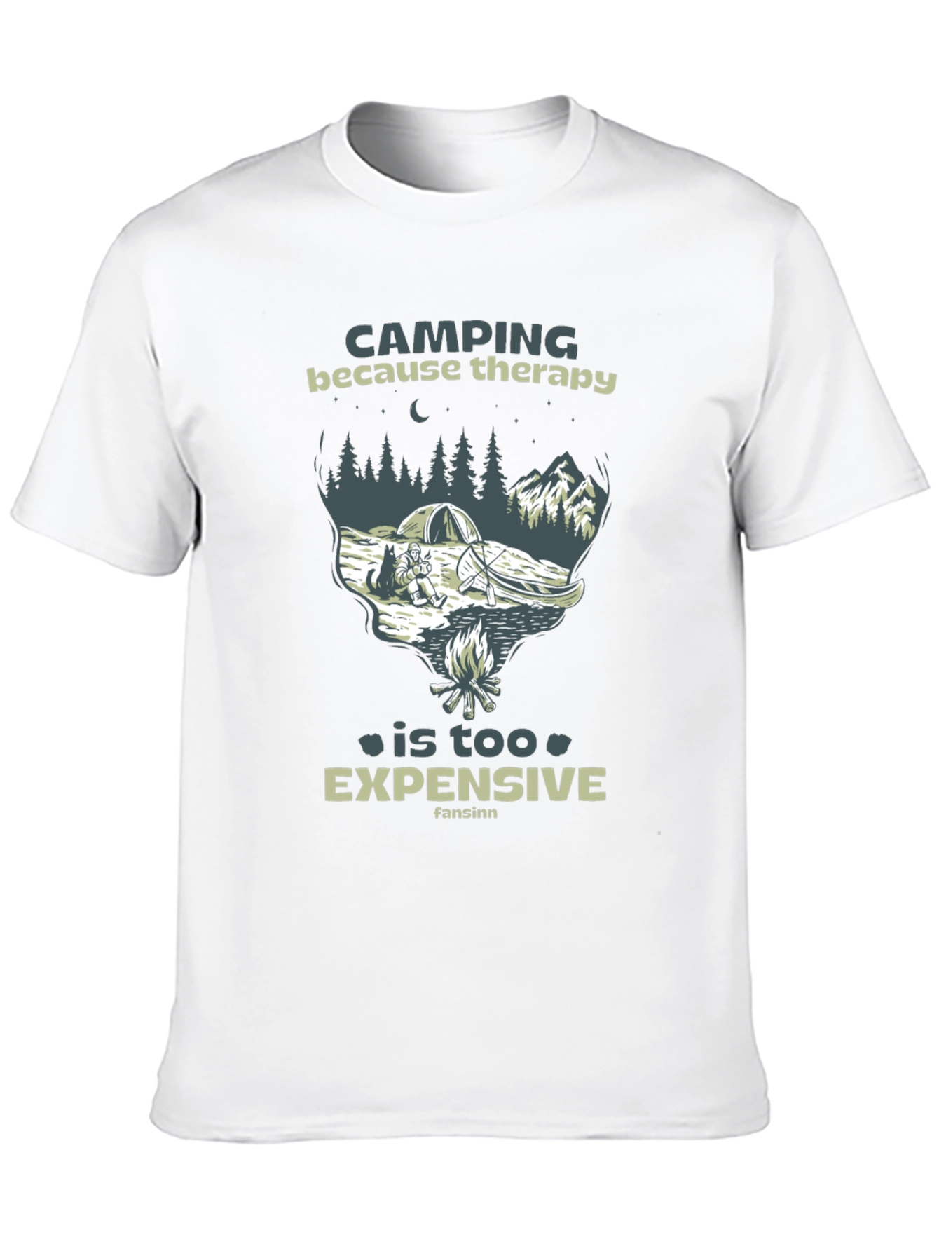 Camping Therapy Graphic T-Shirt