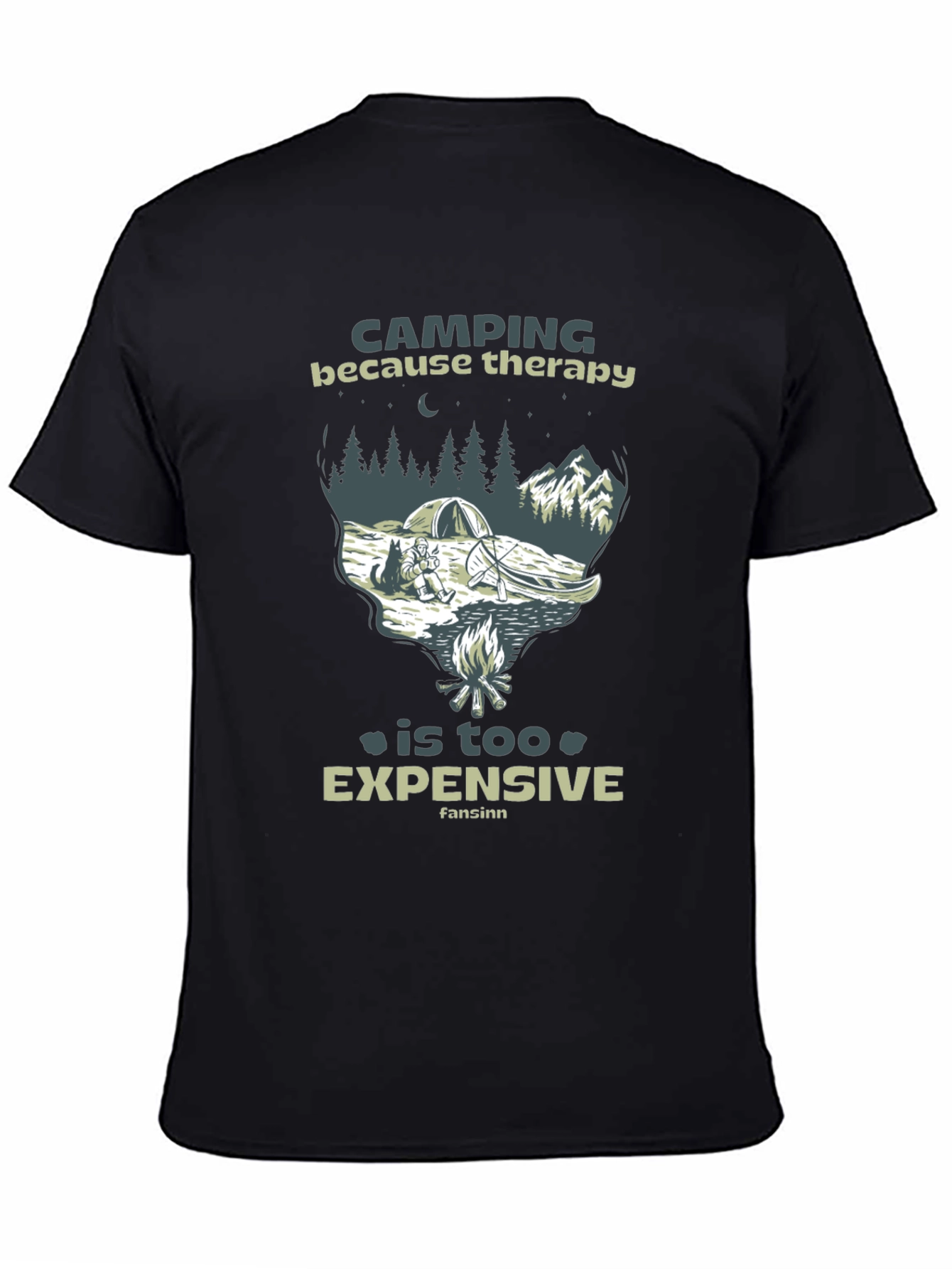 Camping Therapy Graphic T-Shirt