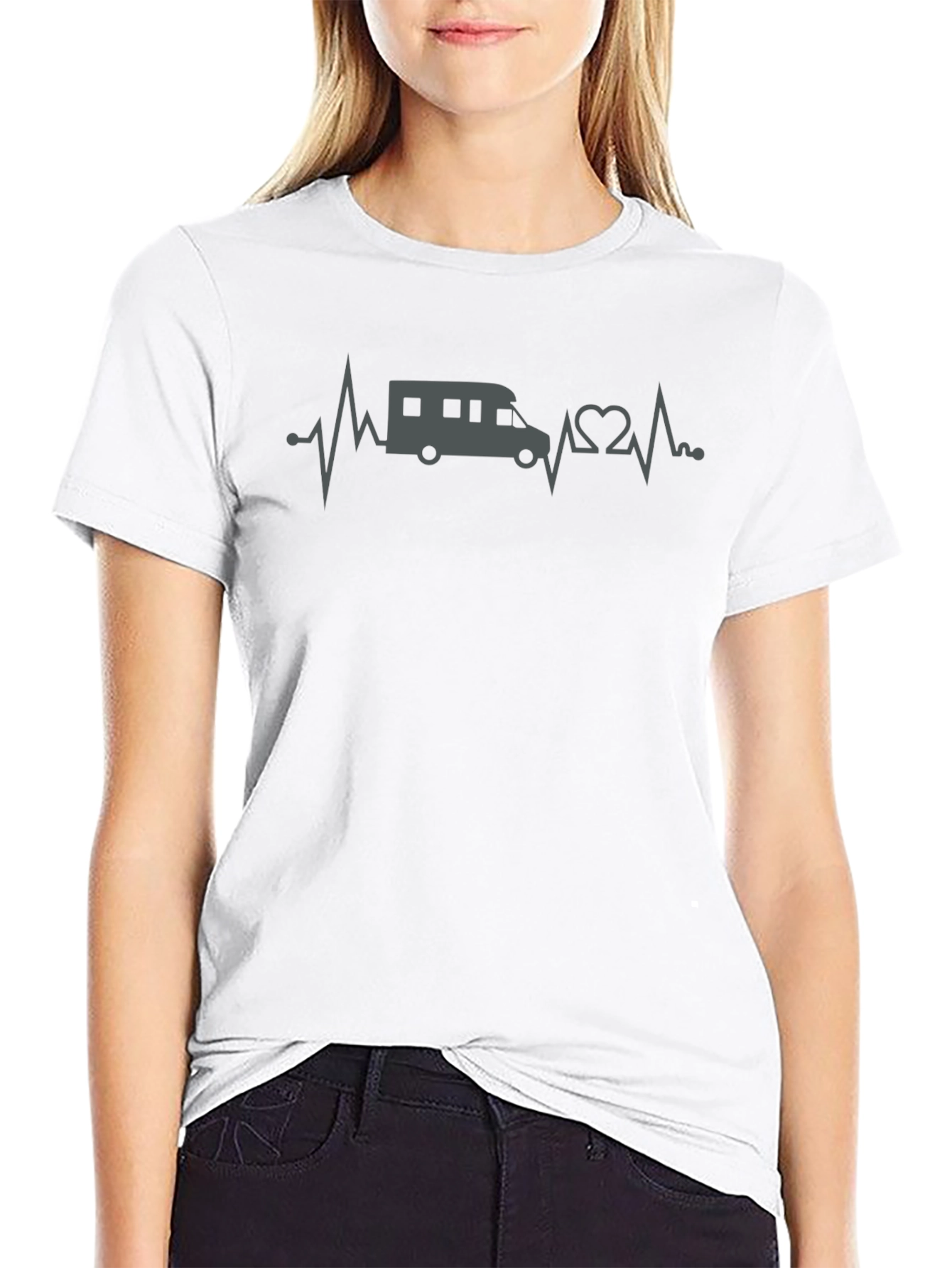 RV Heartbeat T-Shirt - Camper Van Life Tee