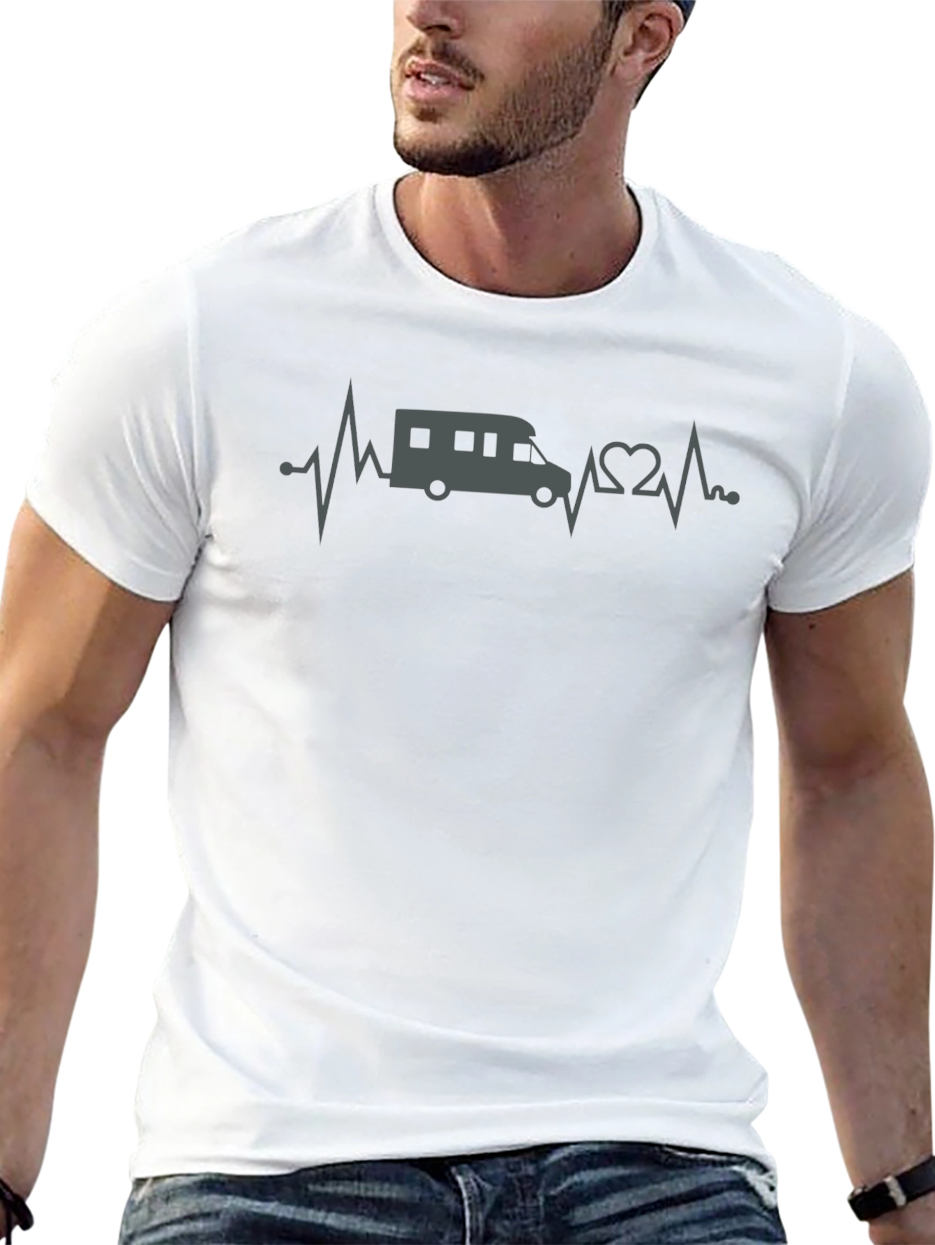RV Heartbeat T-Shirt - Camper Van Life Tee