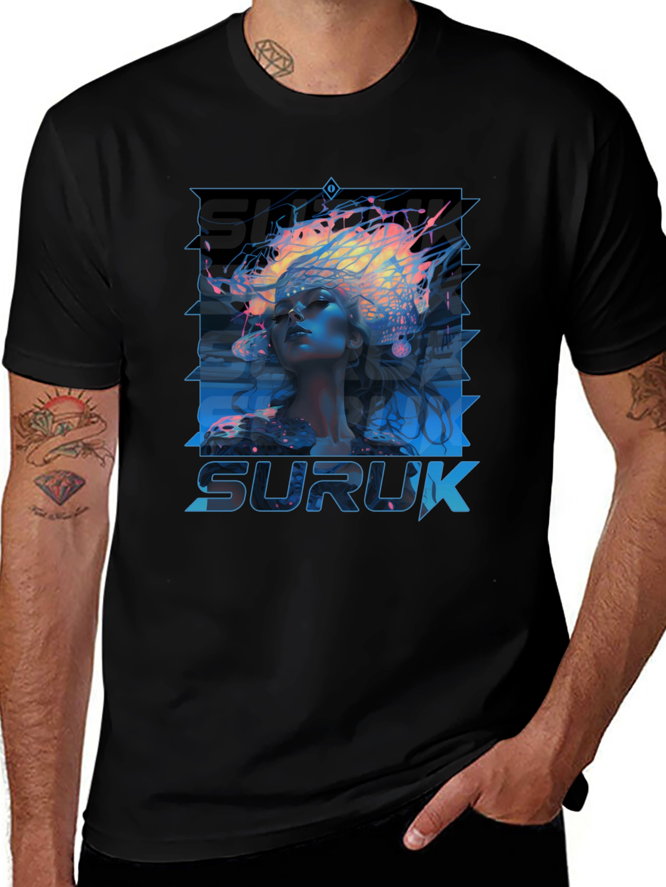 Suruk Graphic T-Shirt - Black