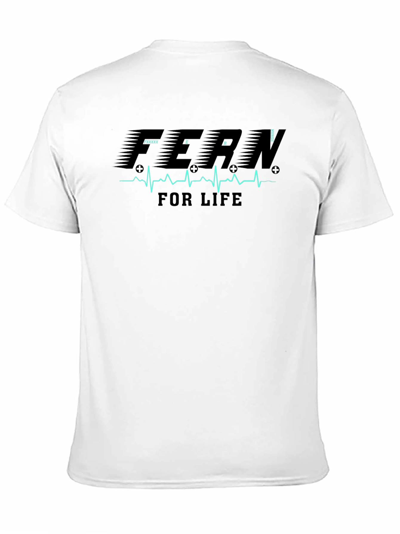 ER Nurse for Life Black T-Shirt