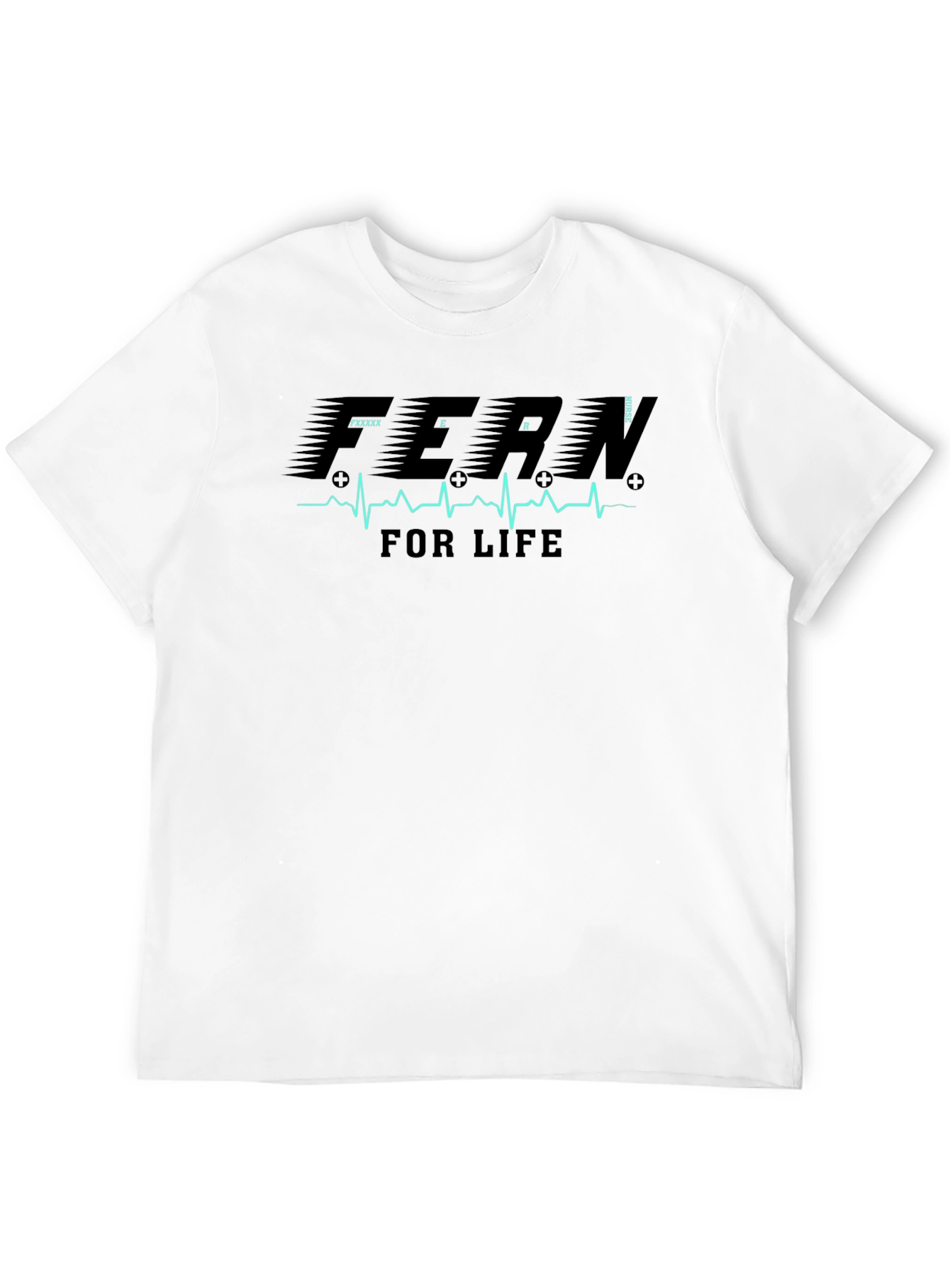 ER Nurse for Life Black T-Shirt