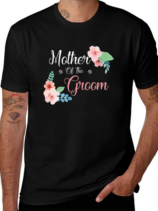 Mother of the Groom T-Shirt Floral Design
