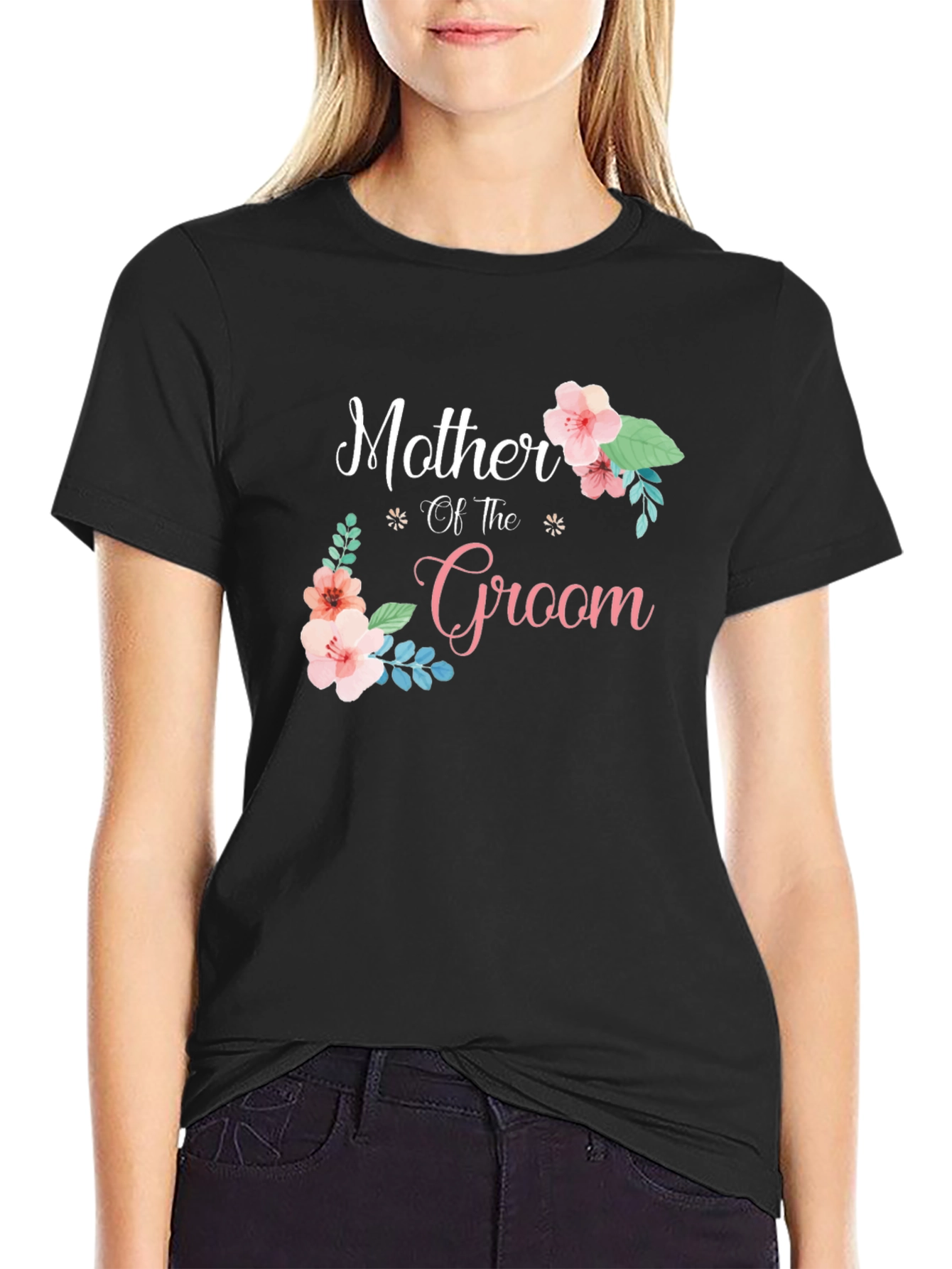 Mother of the Groom T-Shirt Floral Design