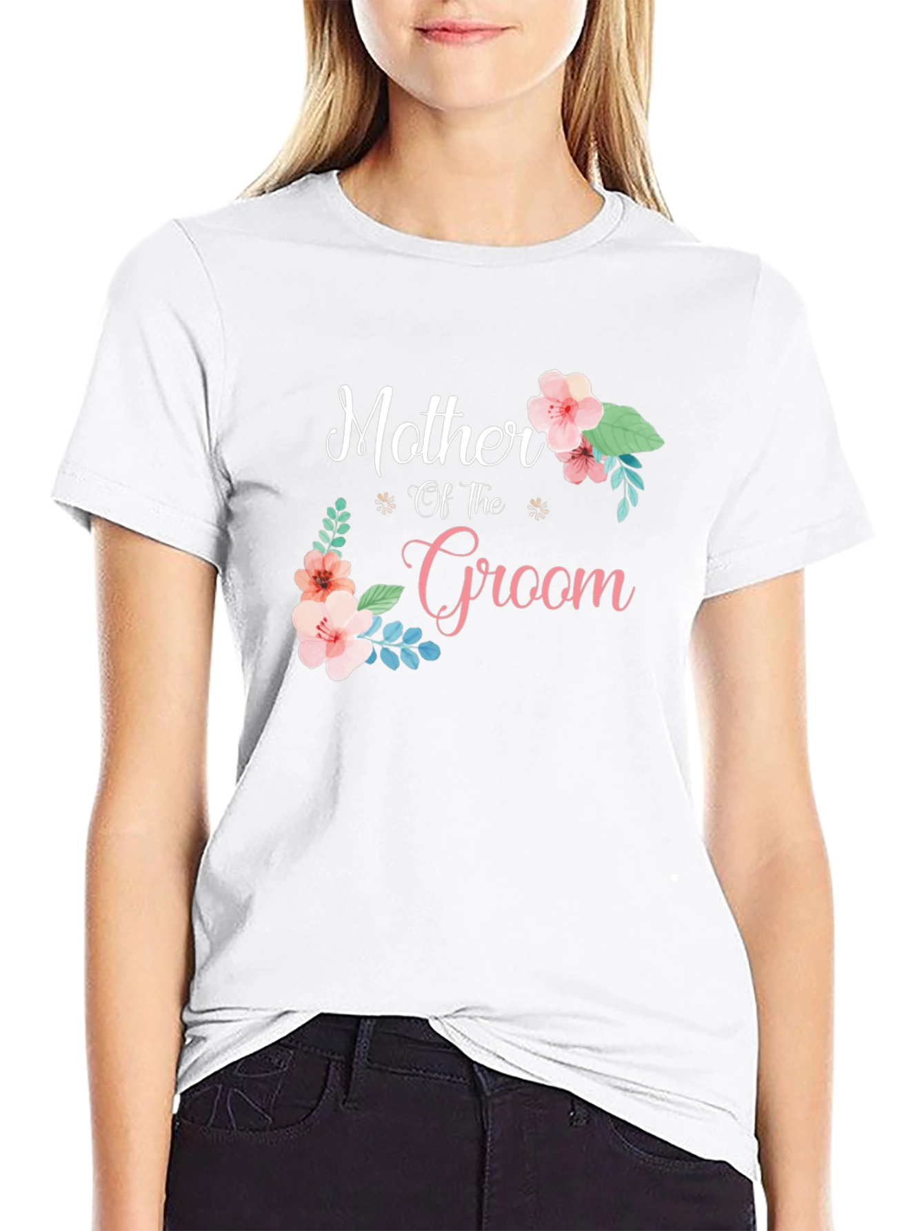 Mother of the Groom T-Shirt Floral Design