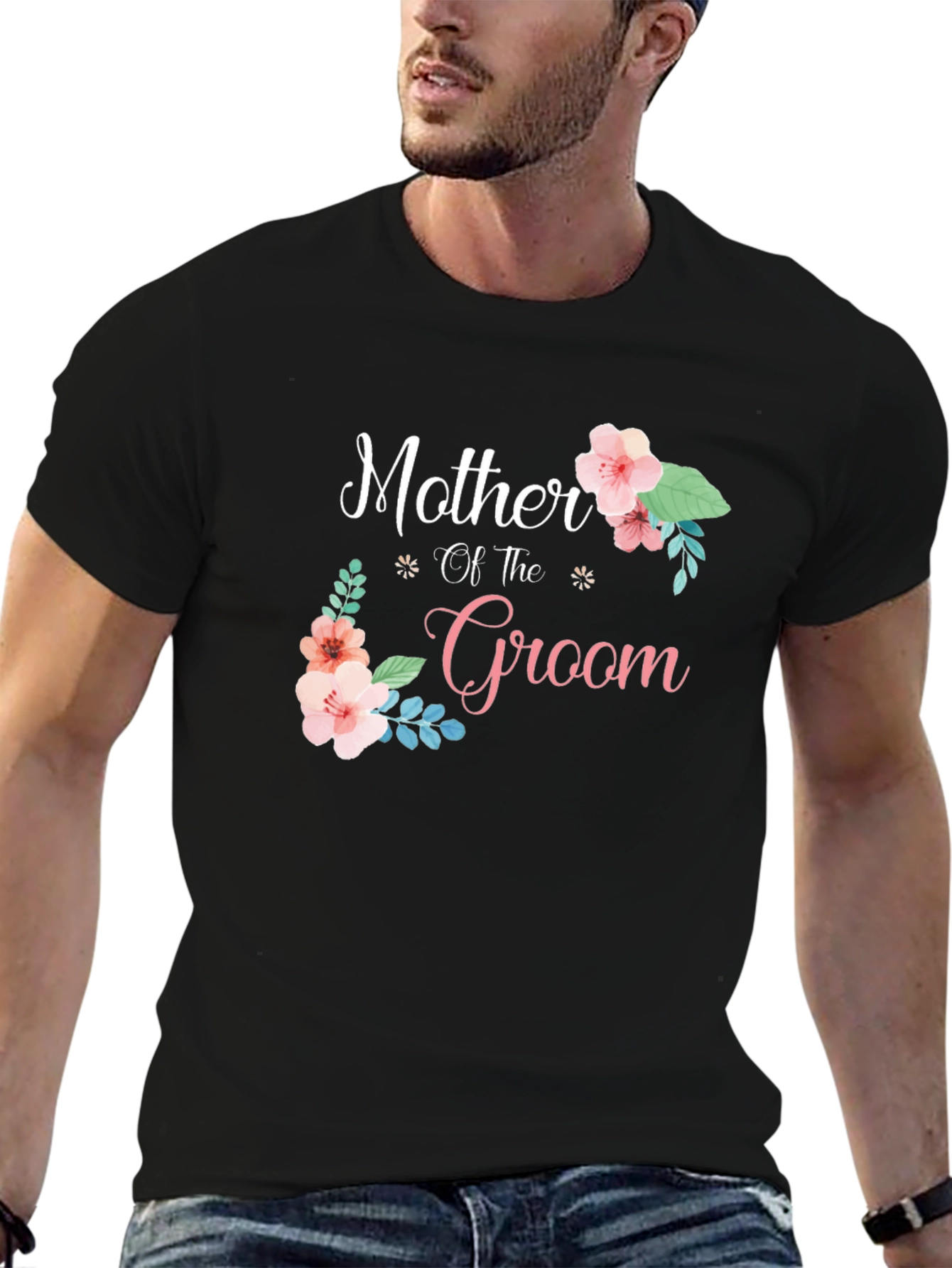Mother of the Groom T-Shirt Floral Design