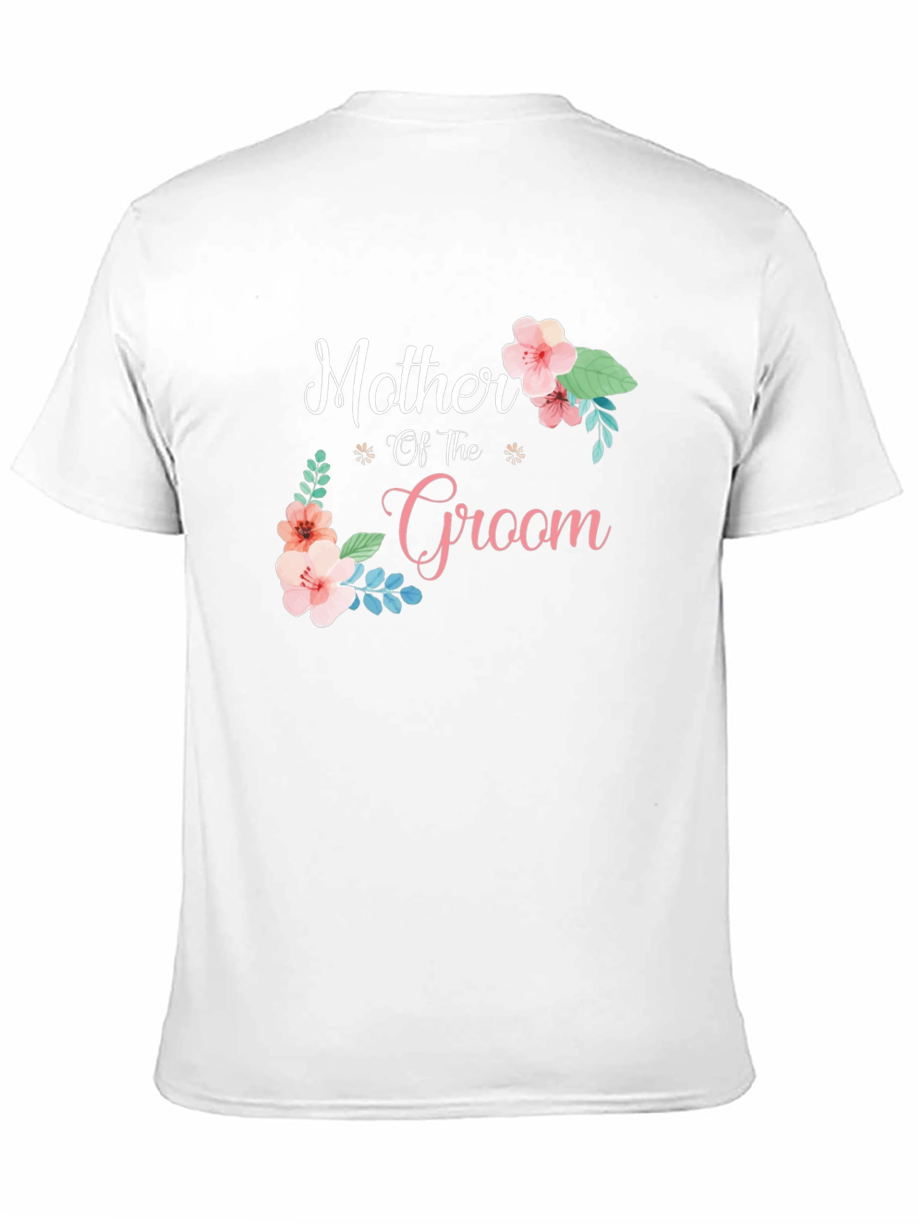 Mother of the Groom T-Shirt Floral Design