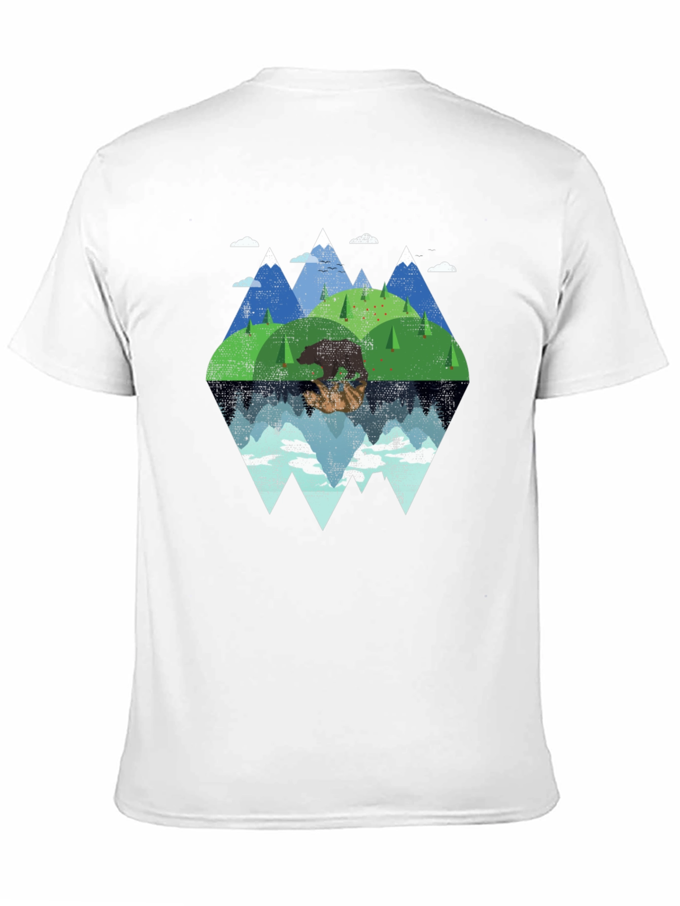 Mountain Bear Graphic Tee - Nature Lovers T-Shirt