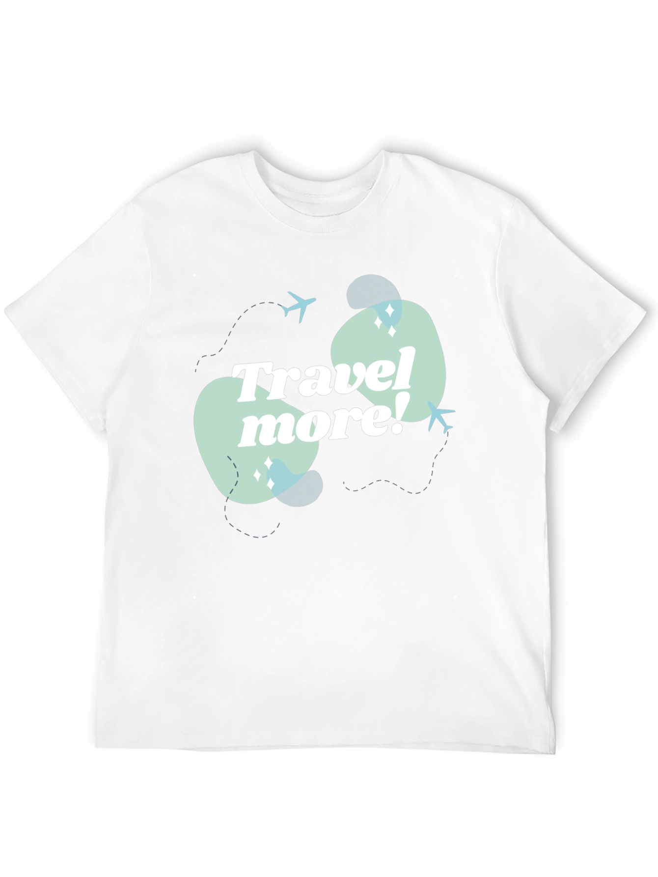 Travel More Graphic Tee - Mens Black T-Shirt