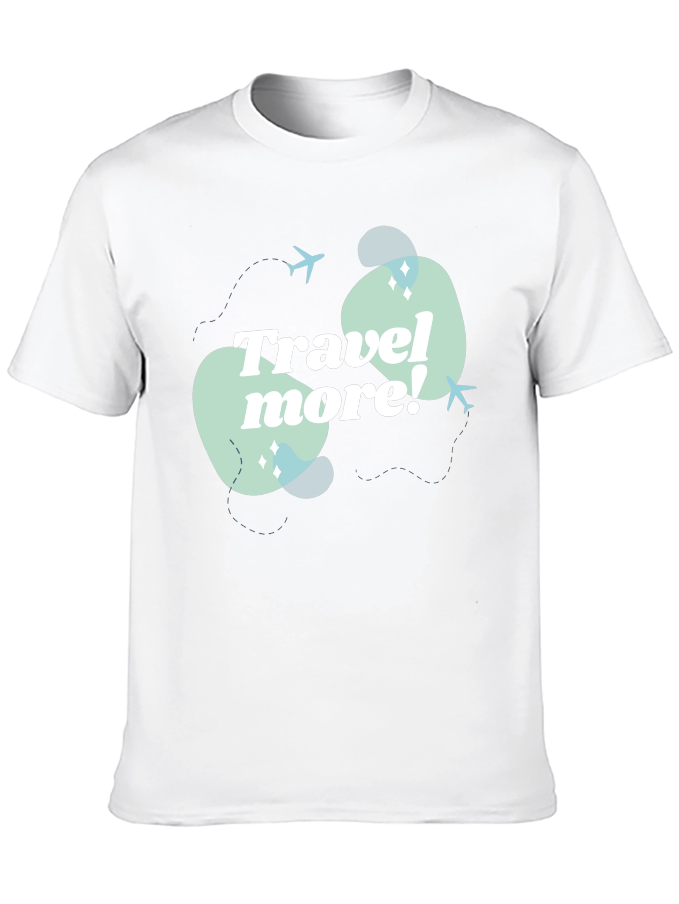 Travel More Graphic Tee - Mens Black T-Shirt