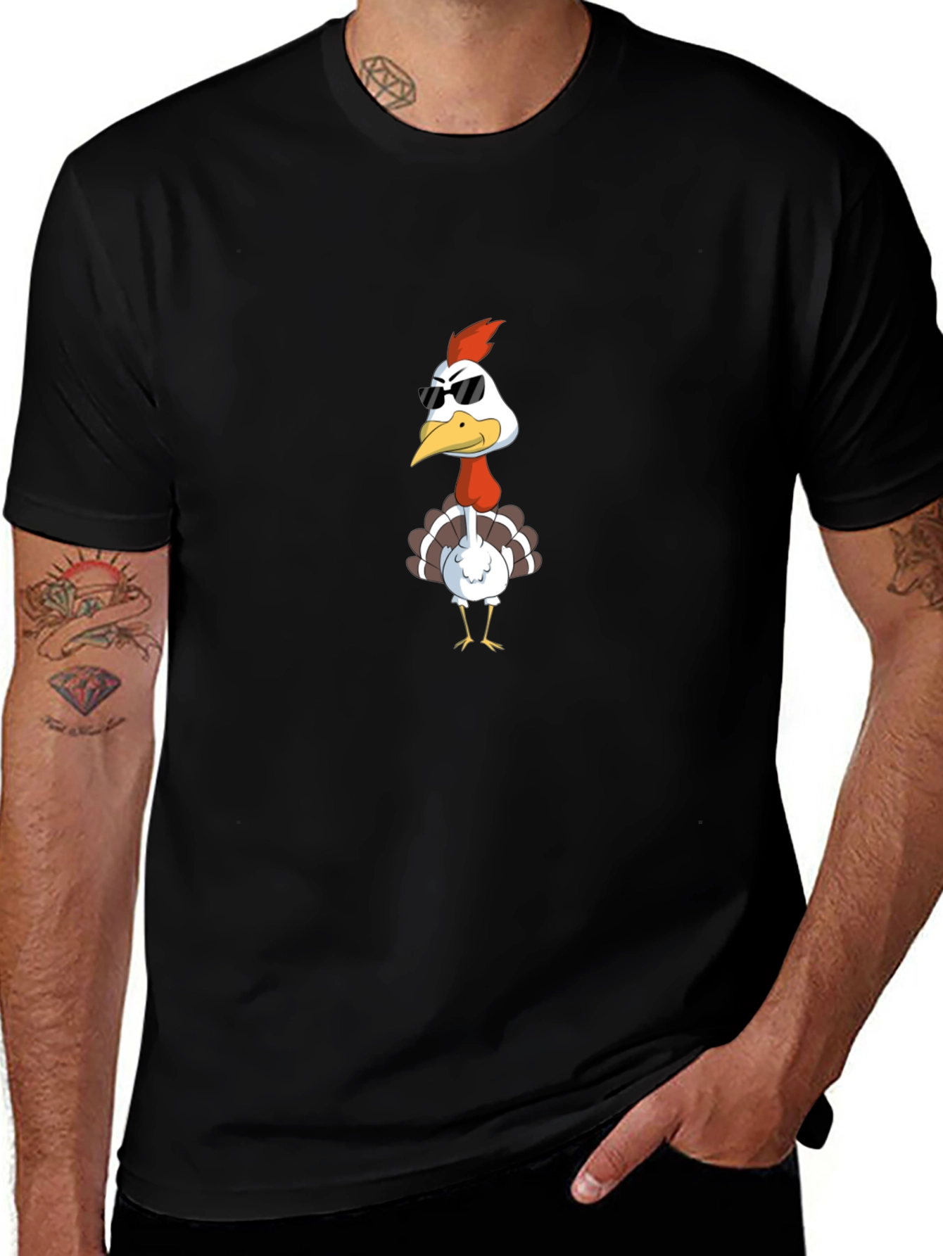 Cool Turkey Graphic Tee - Black