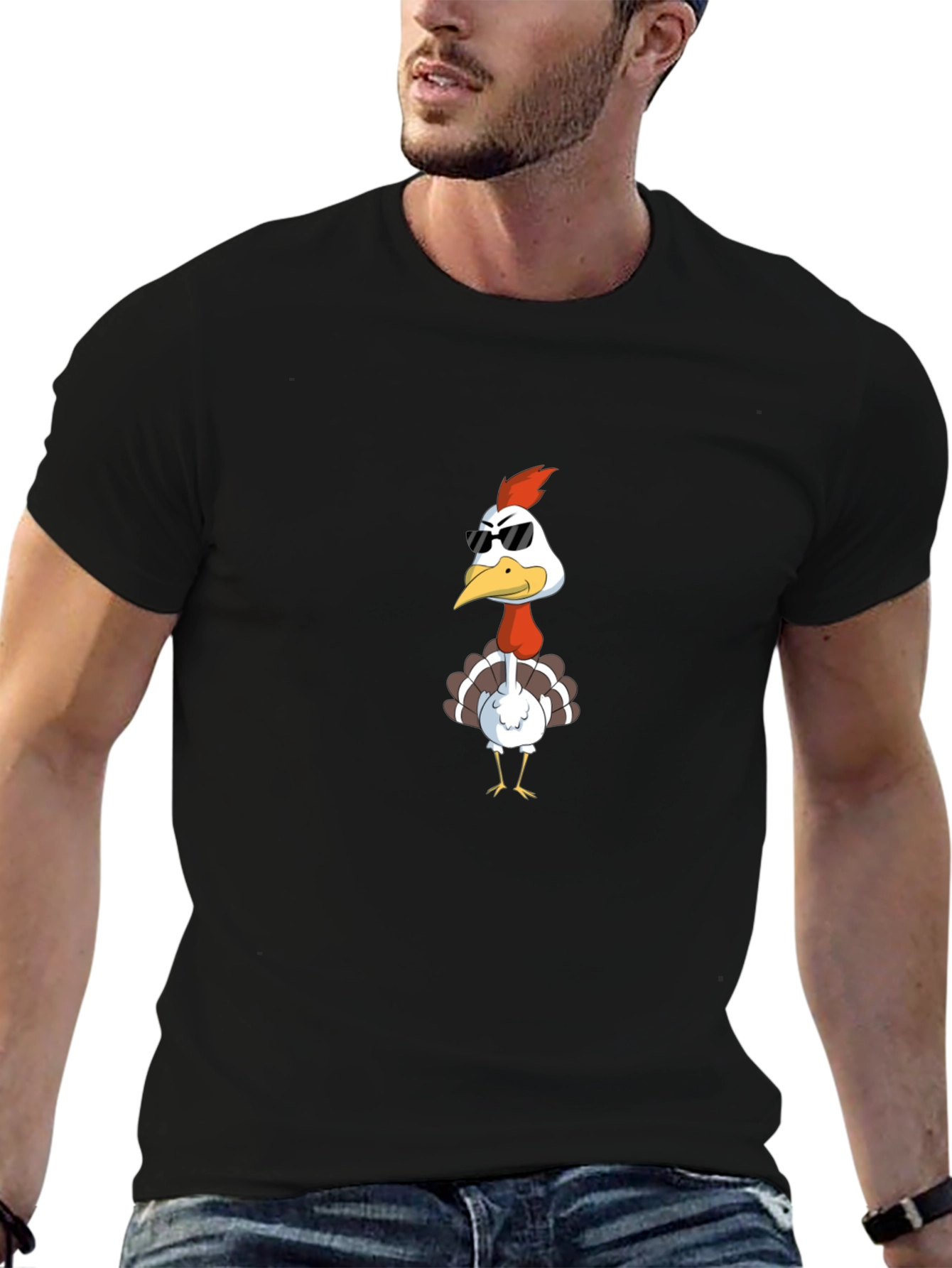 Cool Turkey Graphic Tee - Black