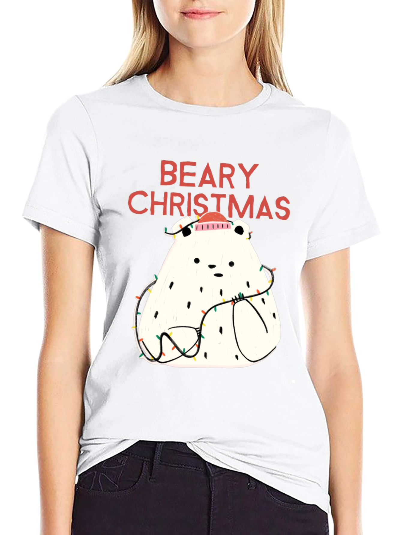 Beary Christmas Graphic Tee - Holiday Fun
