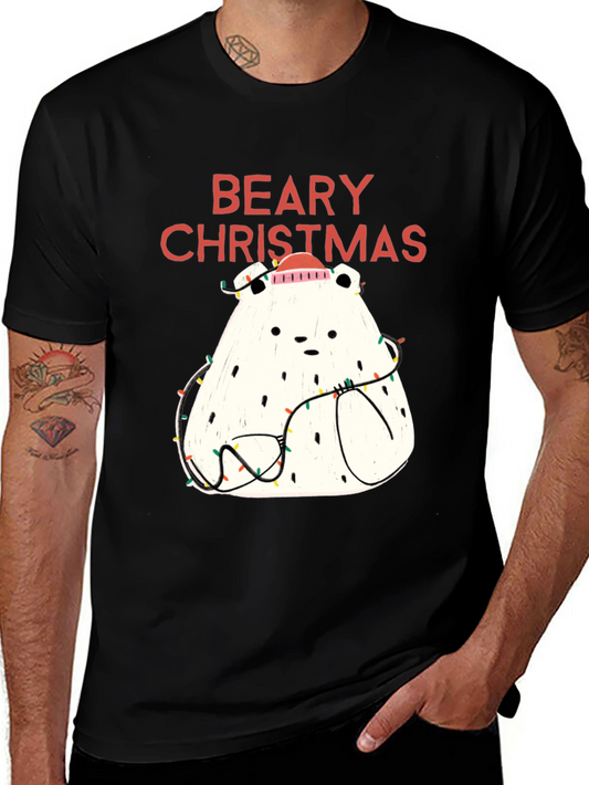 Beary Christmas Graphic Tee - Holiday Fun