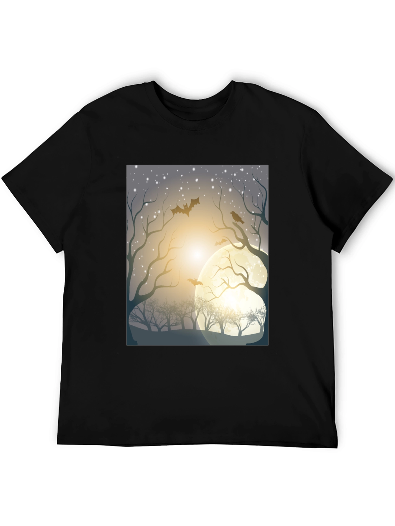 Spooky Moonlit Night Graphic Tee
