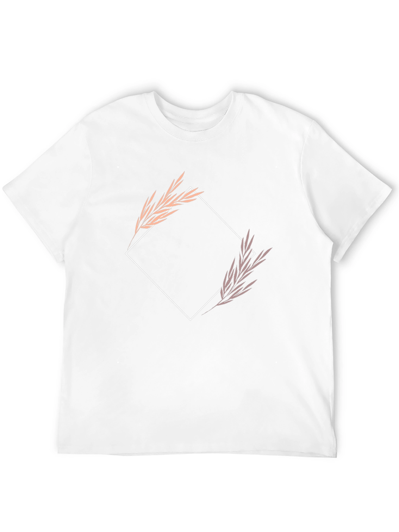 Modern Botanical Graphic Tee - Black