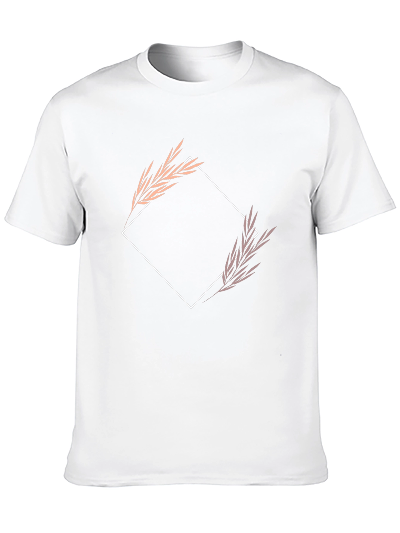 Modern Botanical Graphic Tee - Black