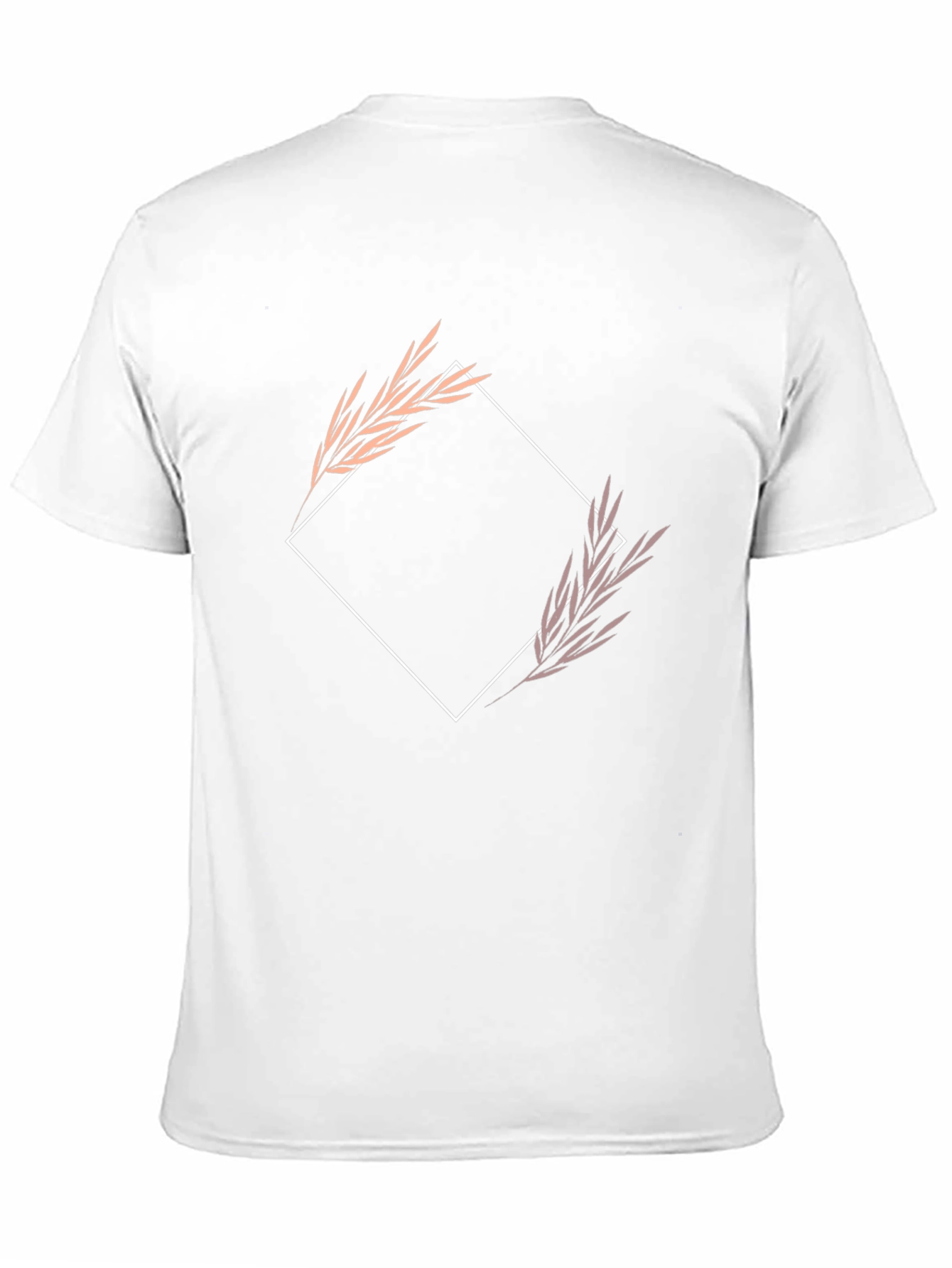 Modern Botanical Graphic Tee - Black