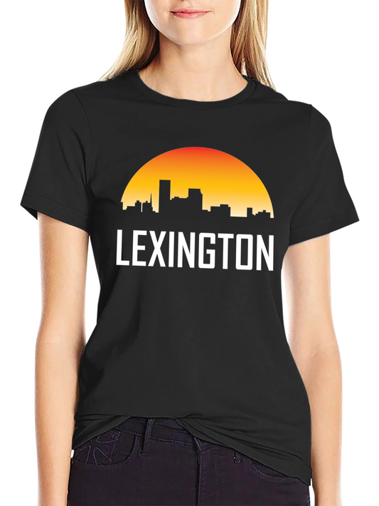 Lexington Skyline Graphic T-Shirt - Retro Sunset Tee